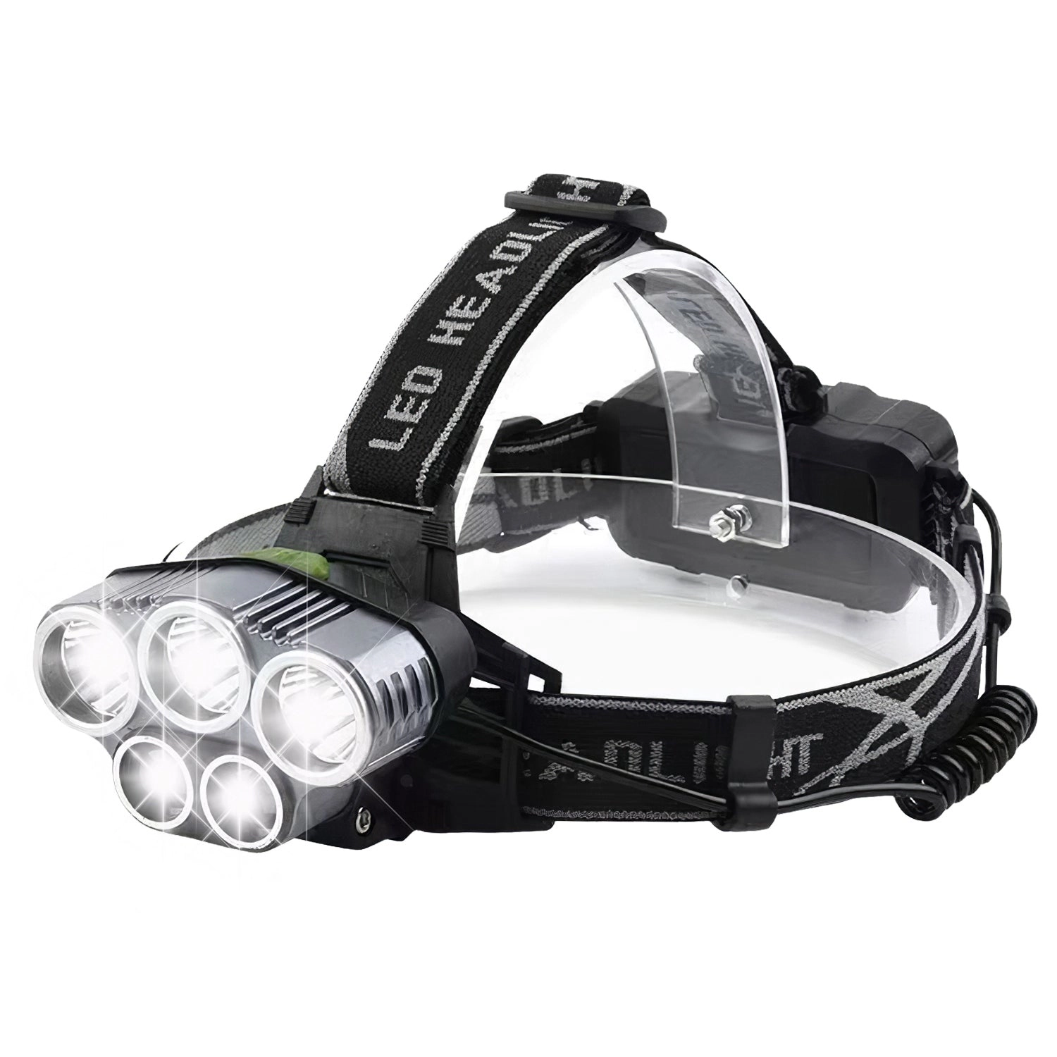 GBruno 5-Piece Rechargeable LED Headlamp Set