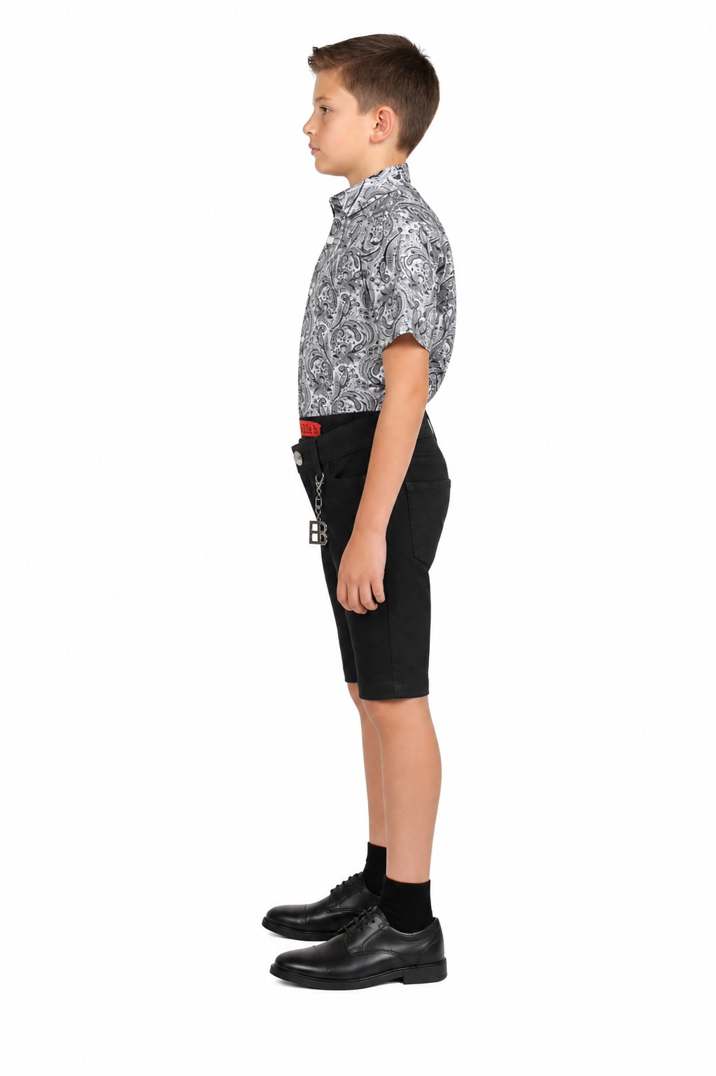 Elie Balleh Boys Slim Fit Paisley Shirt