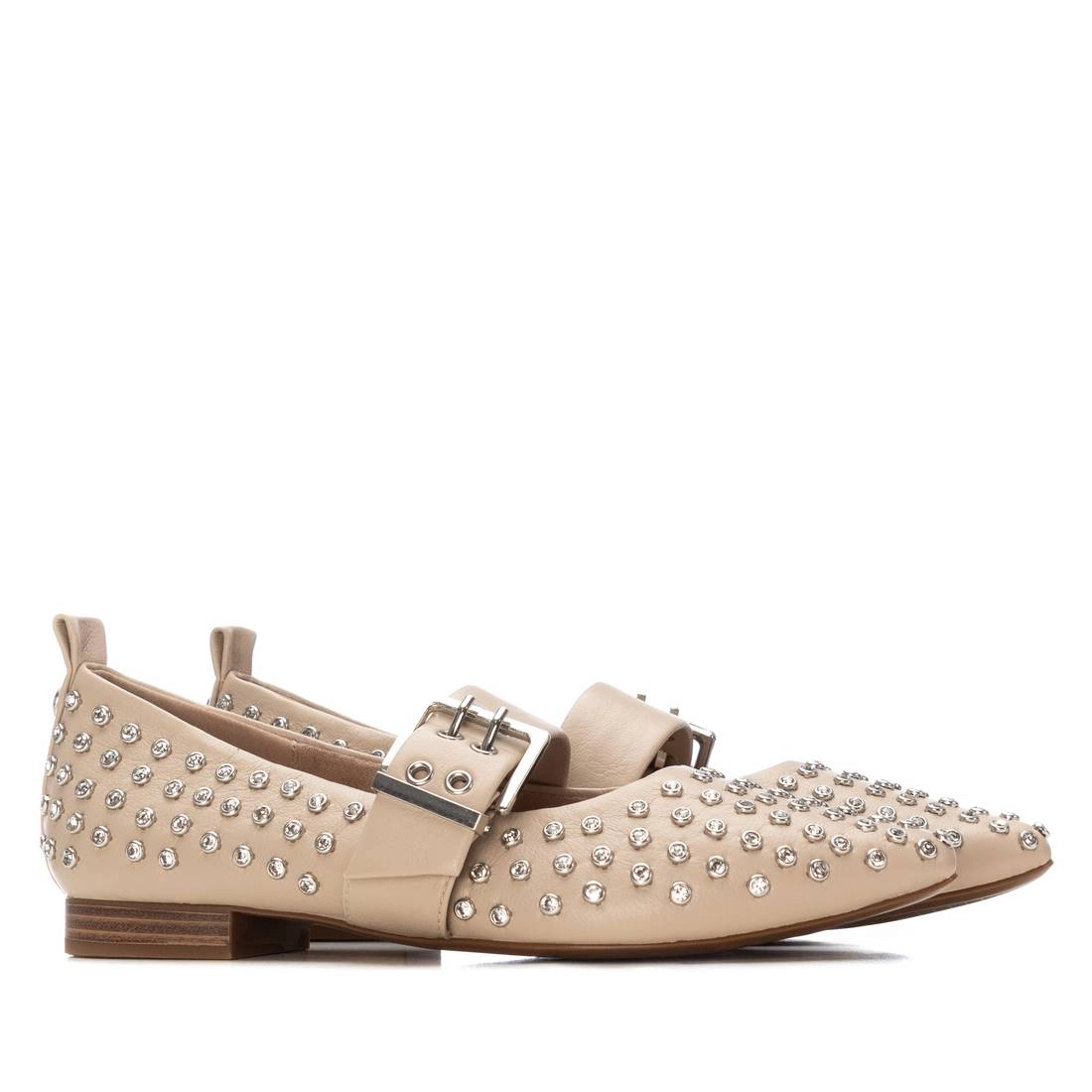 XTI Women's Studded Mary Jane Flats