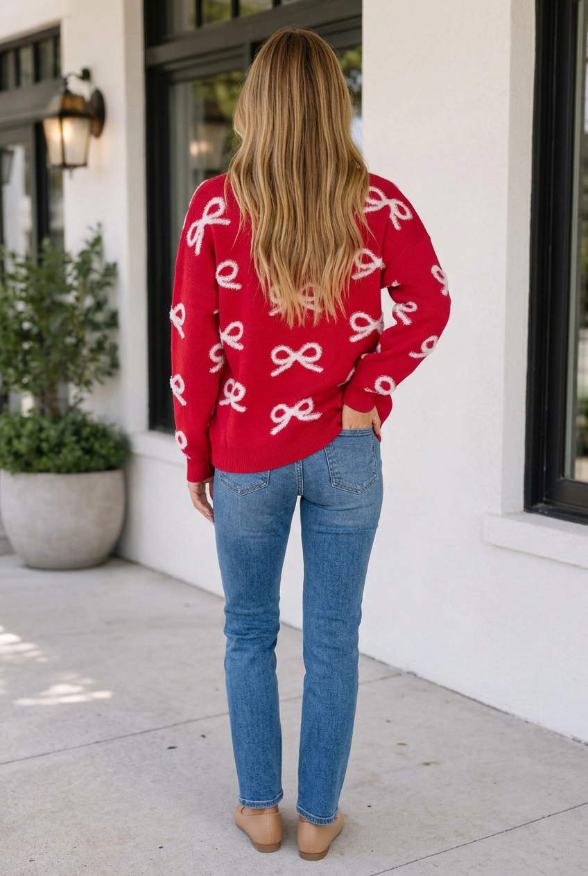 Threaded Pear Women's Serenna Dropped Shoulder Shift Sweater