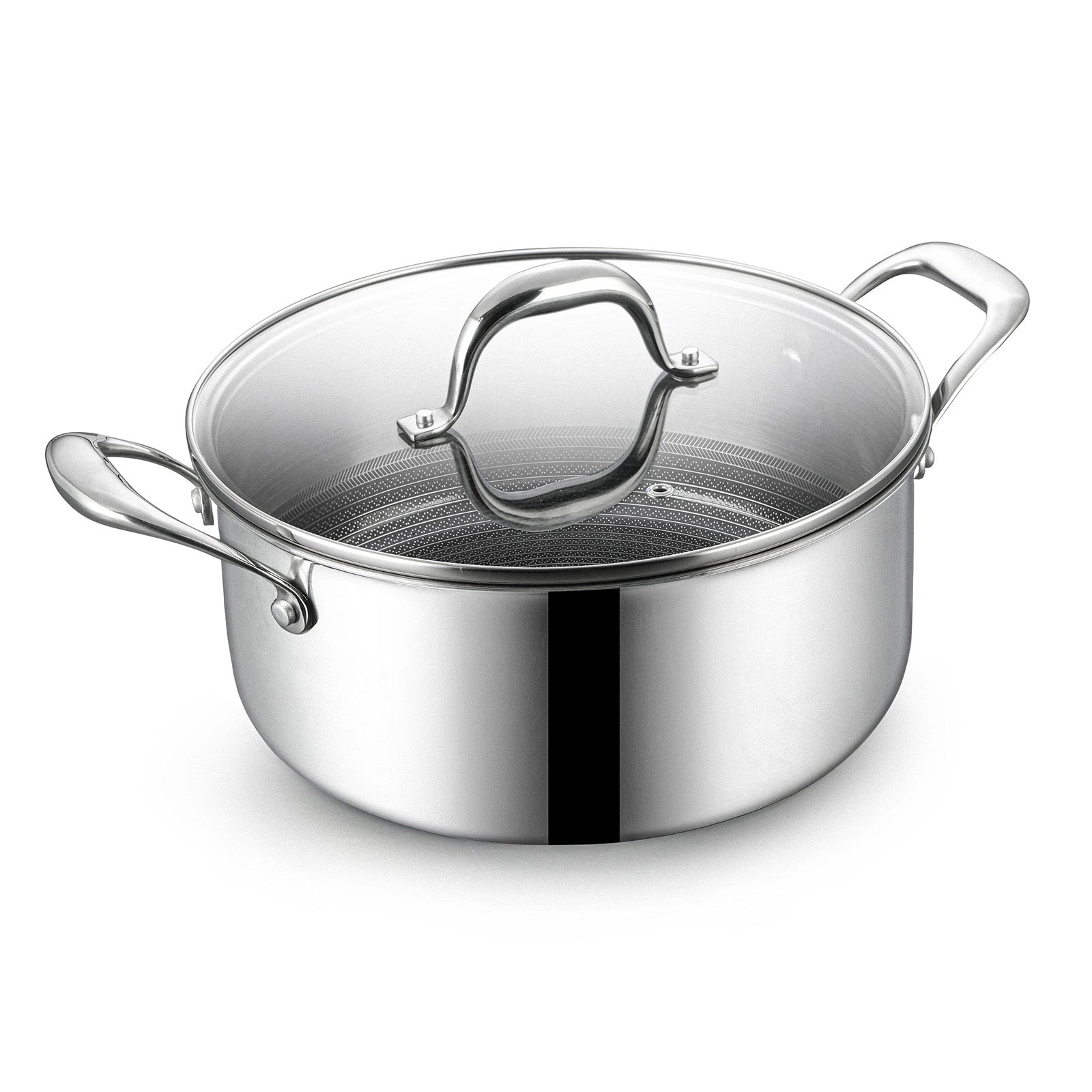 BE - LIVING CIRCLAD Series 5-Quart Hybrid Nonstick Casserole with Lid 9.5"
