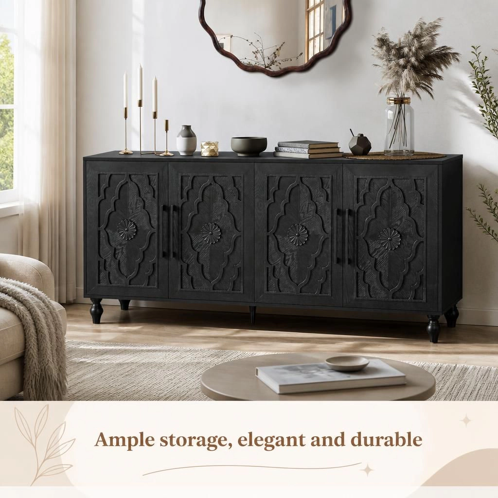 GOODSILO 63" Wide Freestanding Storage Cabinet