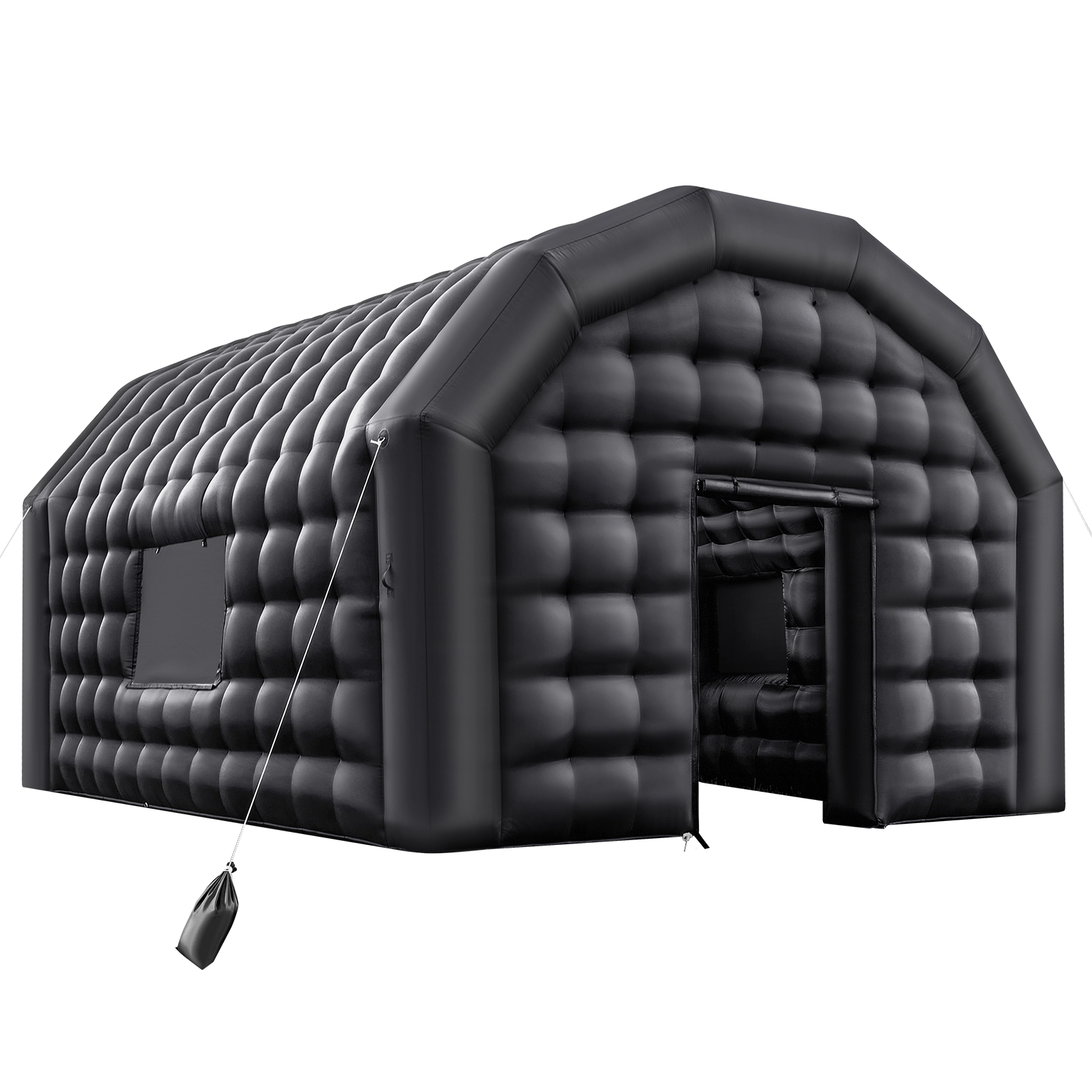 HONGGE Inflatable Nightclub Party Tent with Blower & Sandbag Ventilated Blow up Night Club 2 Windows