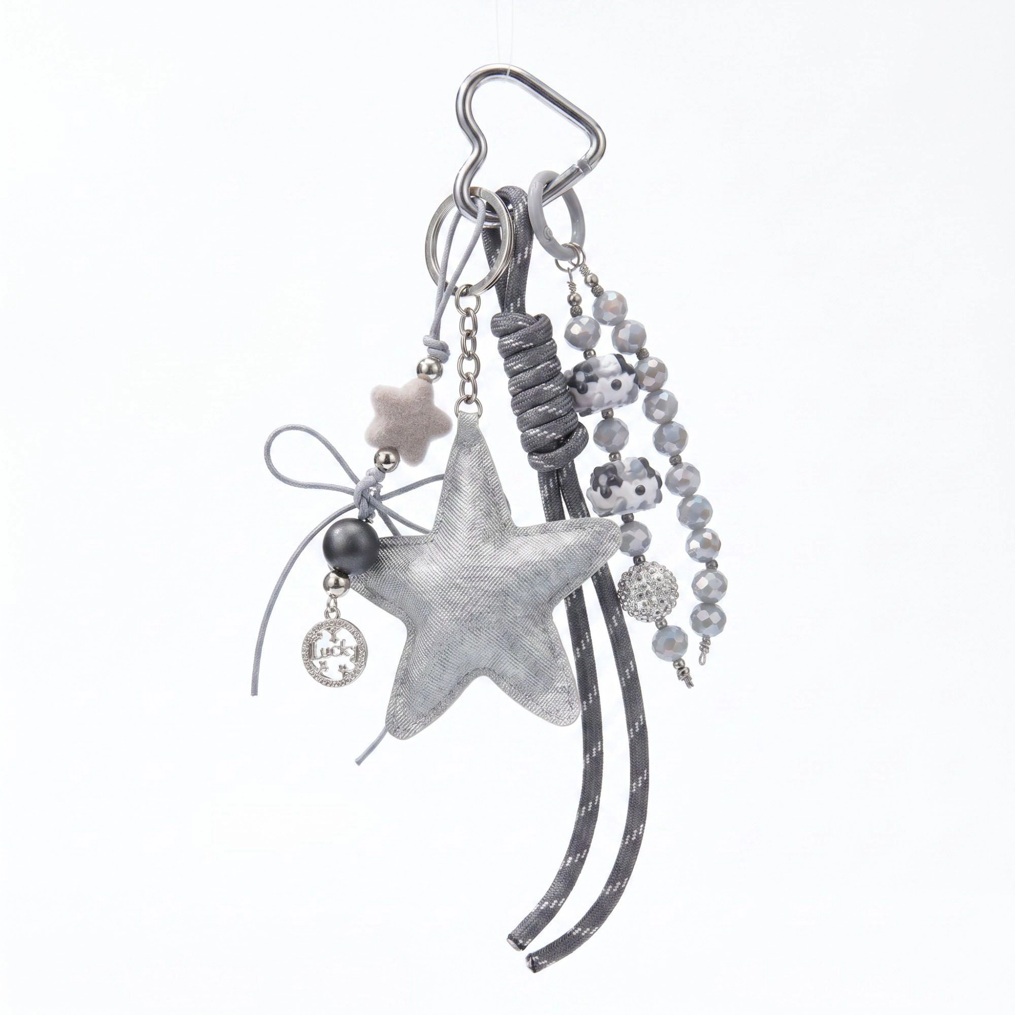 Alilang Womens Bag Charm with Hanging Strap and Decorative Accents