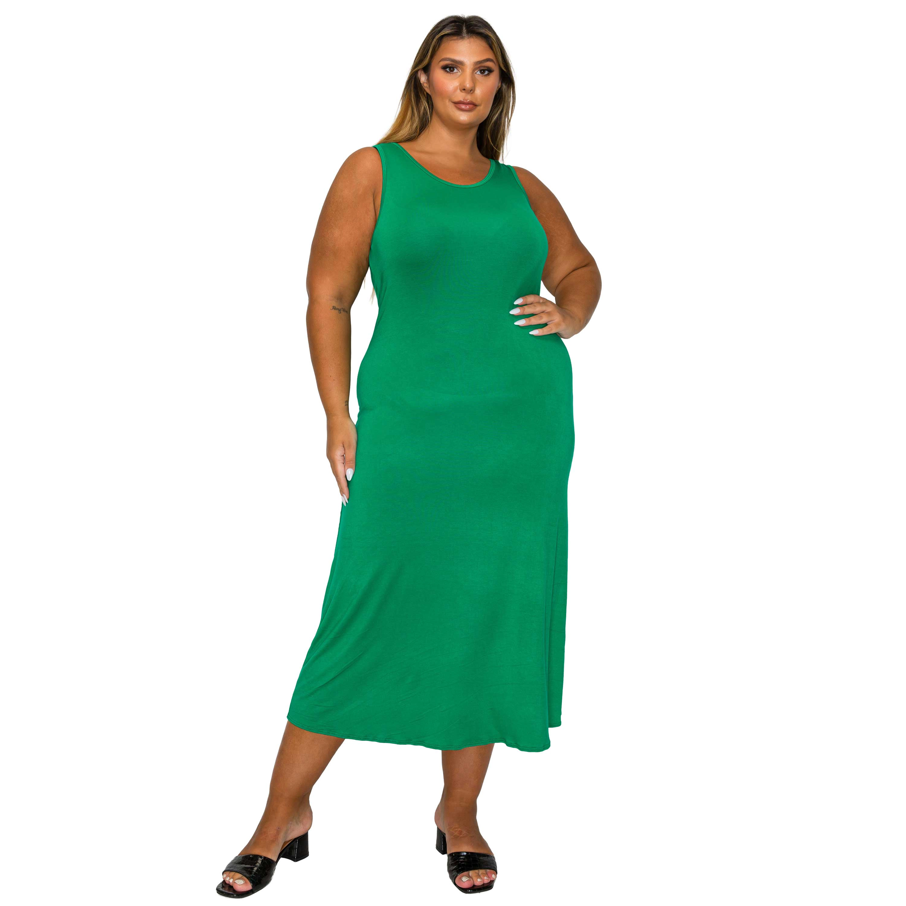 L I V D Women's Plus Mellie Tank Dress