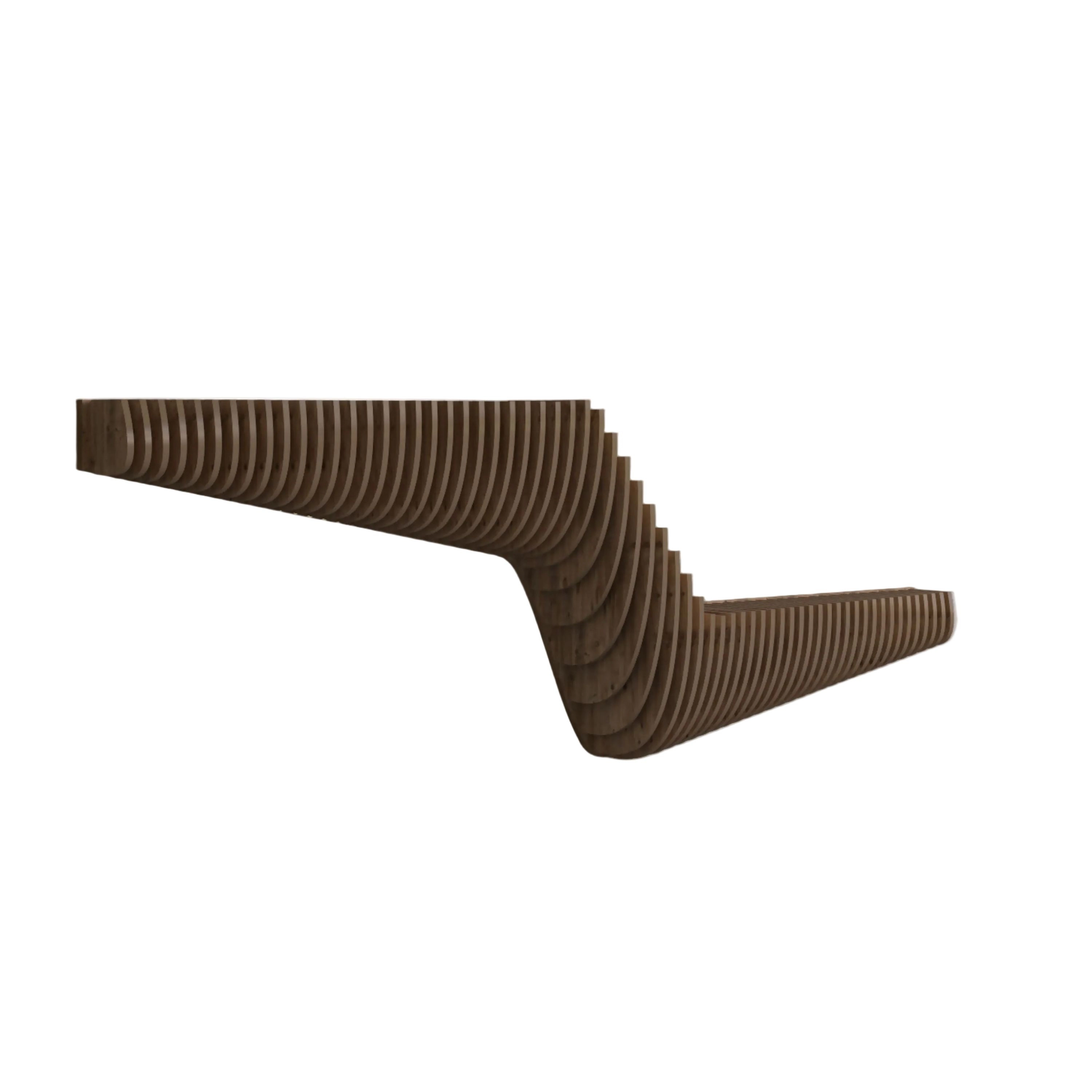 Wear Sierra Parametric 57 inch 3D Wavy  Floating Shelf