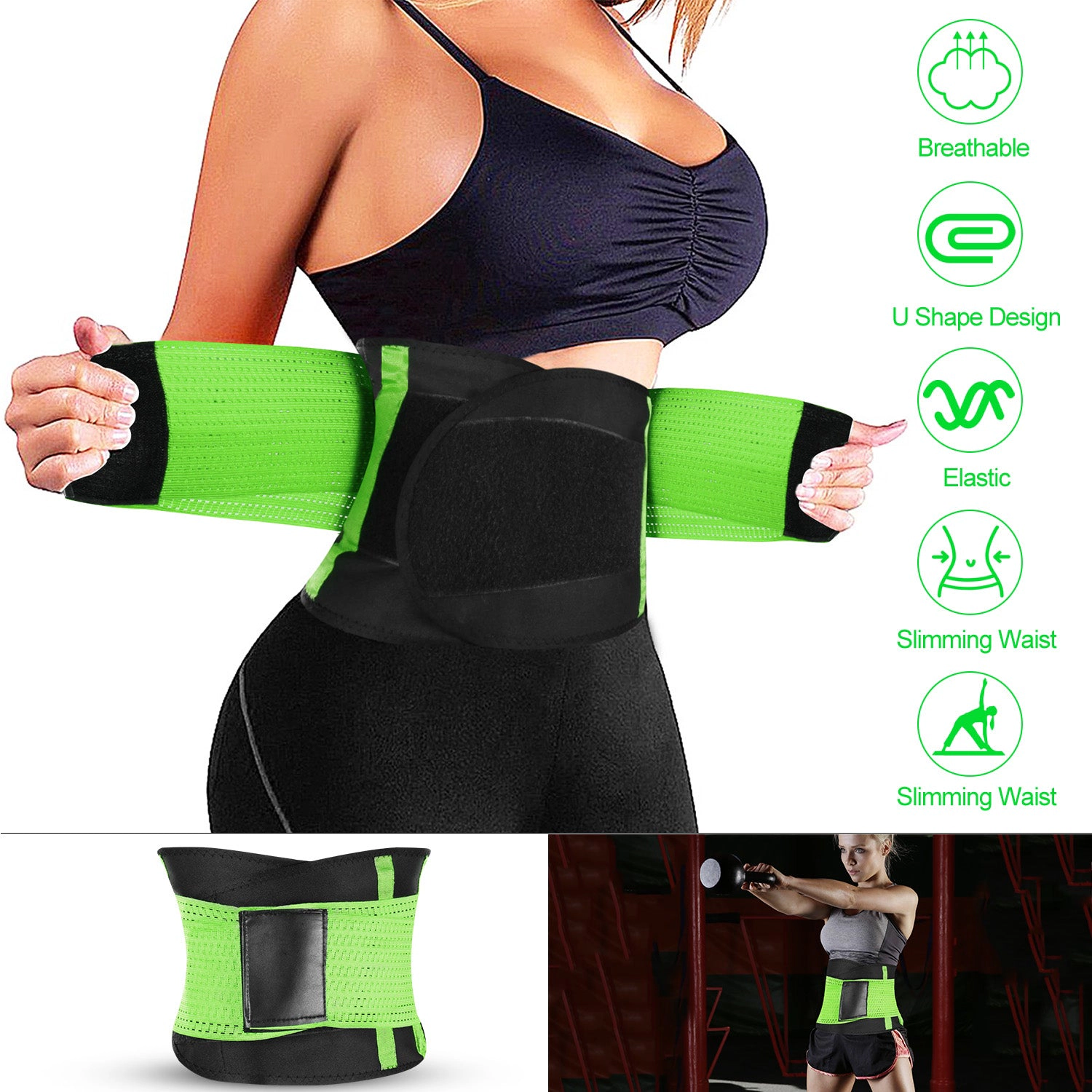GBruno U-Shaped Waist Trimmer Belt