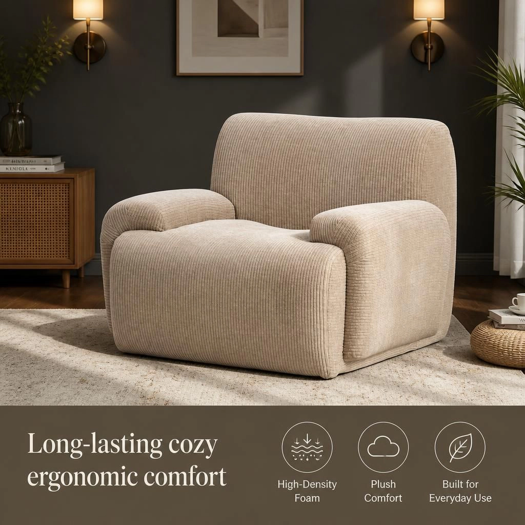 GOODSILO Soft Upholstered Modern Accent Seating