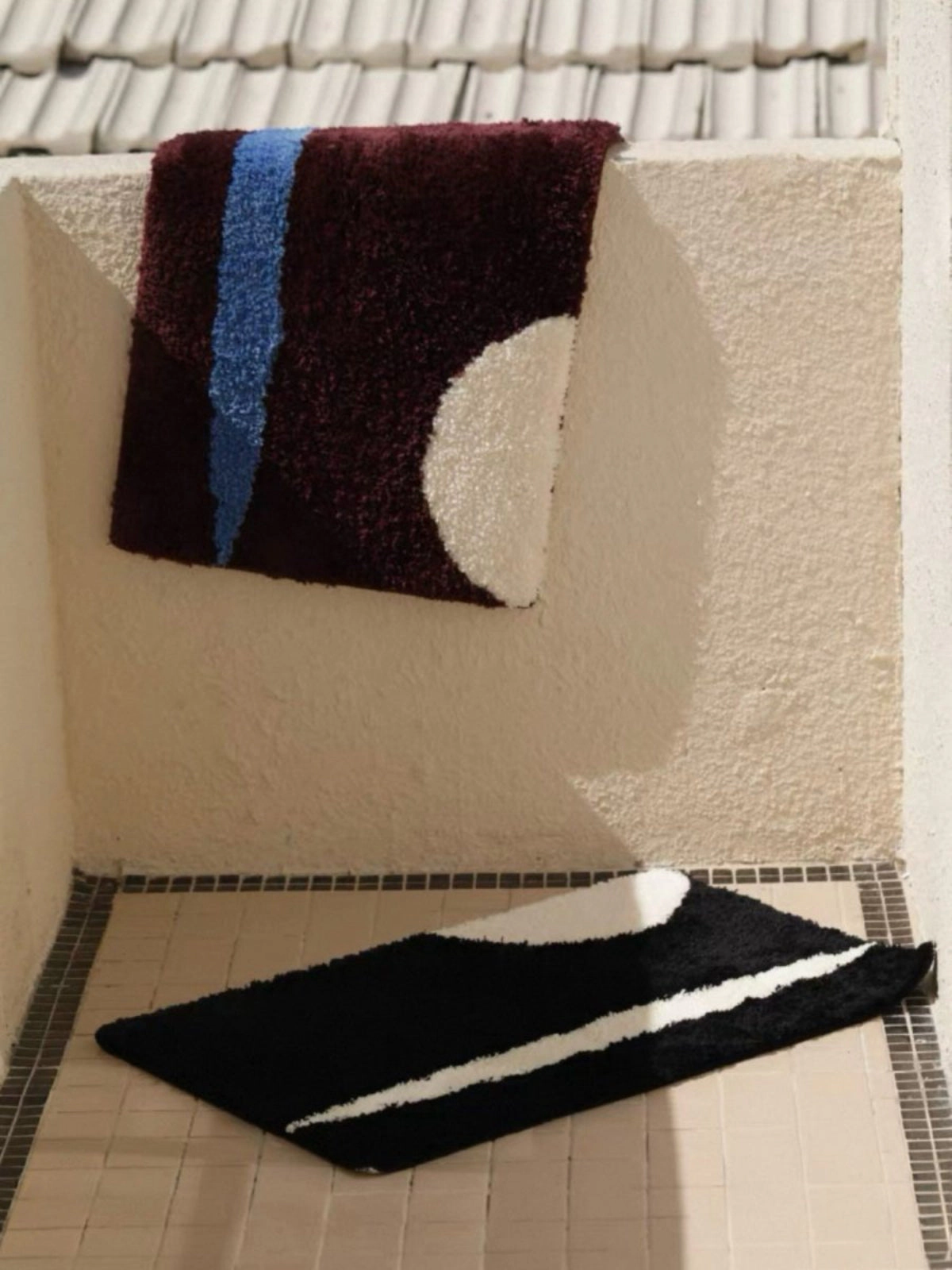 Inspecial Home Soft Absorbent Machine Washable Contemporary Moonlight Bath Rug
