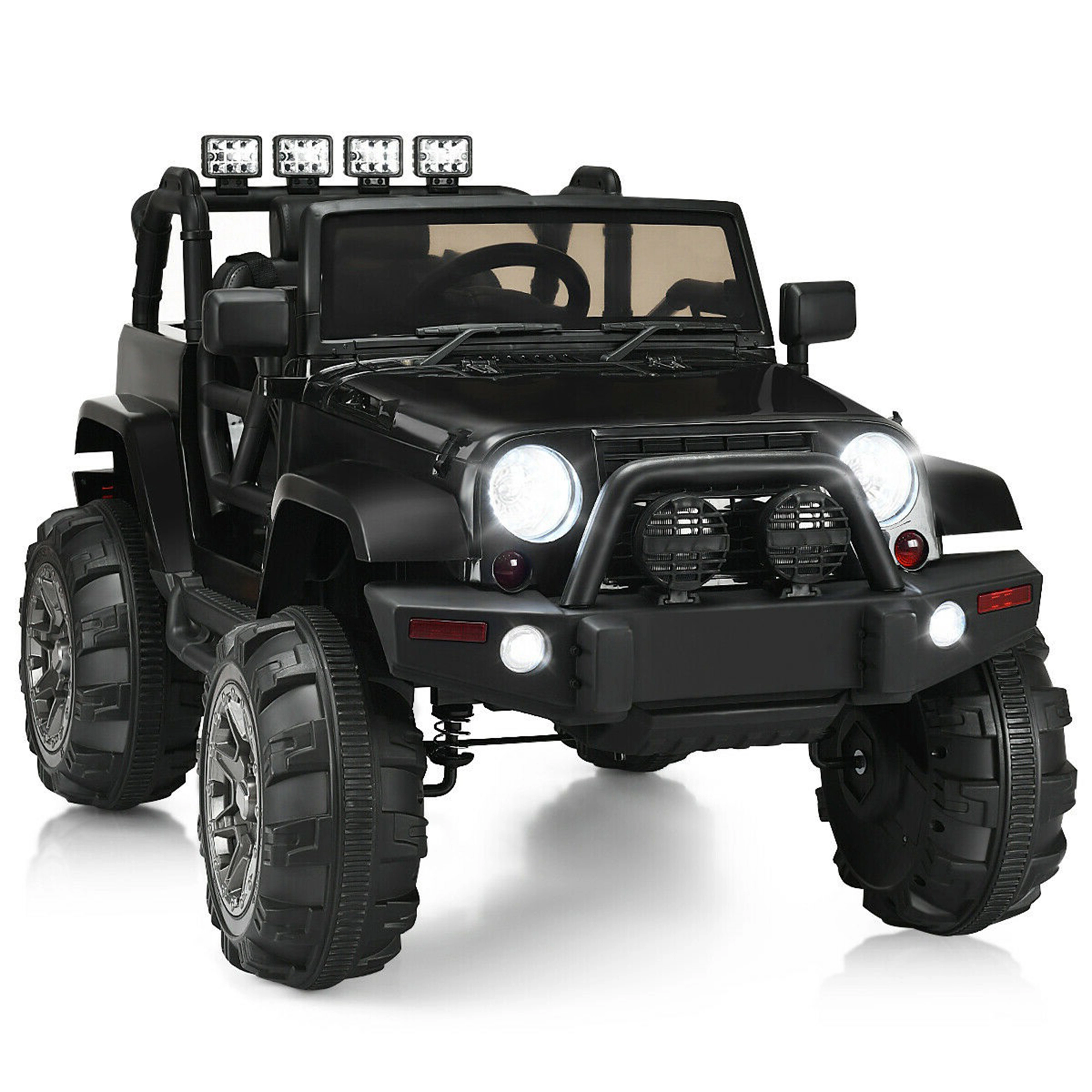 Costway 12V Kids Ride On Truck Car w/ Remote Control MP3 Music LED Lights Pink