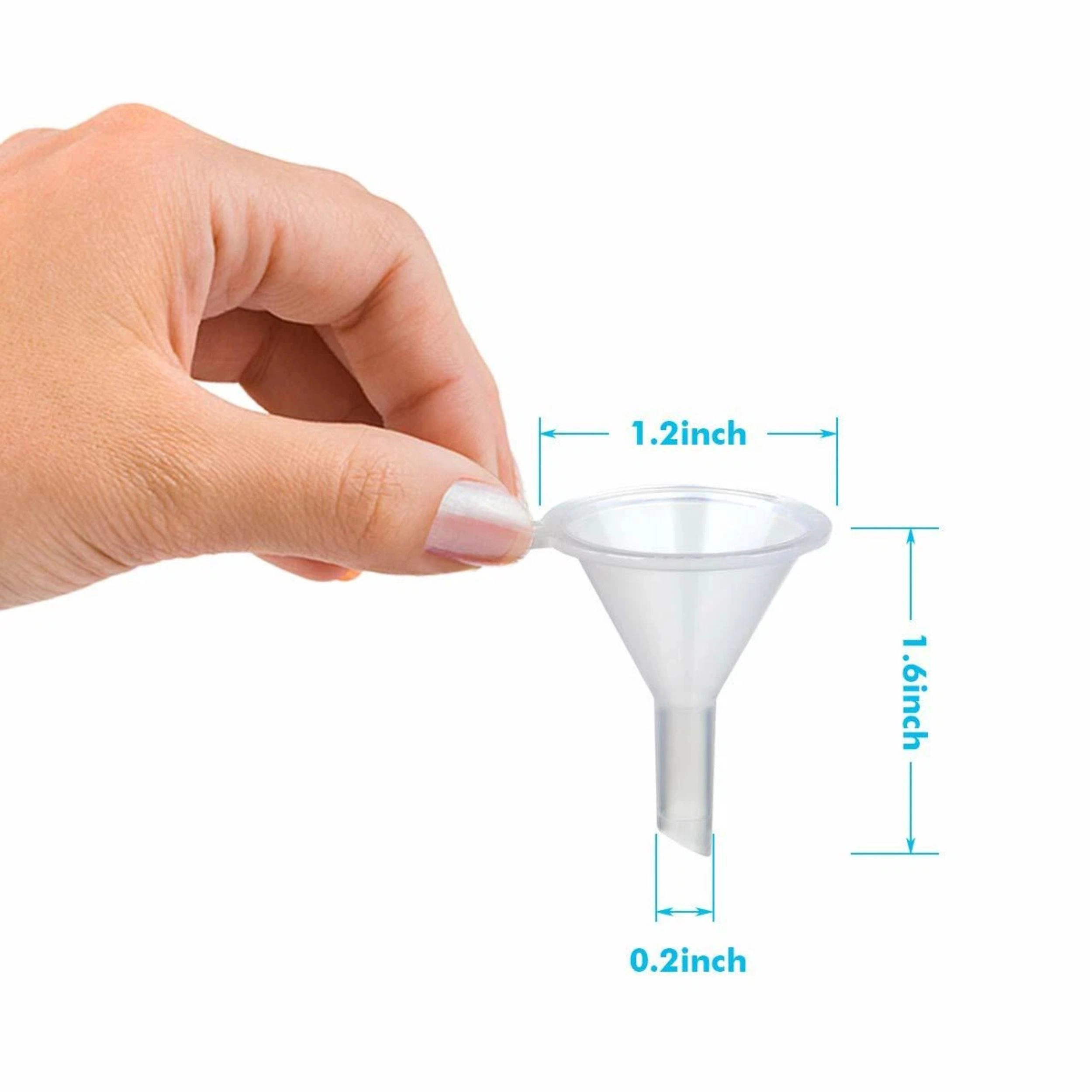 Home Collection Pack of 10  Mini Plastic Funnels for Perfume, Essential Oils & Bottles