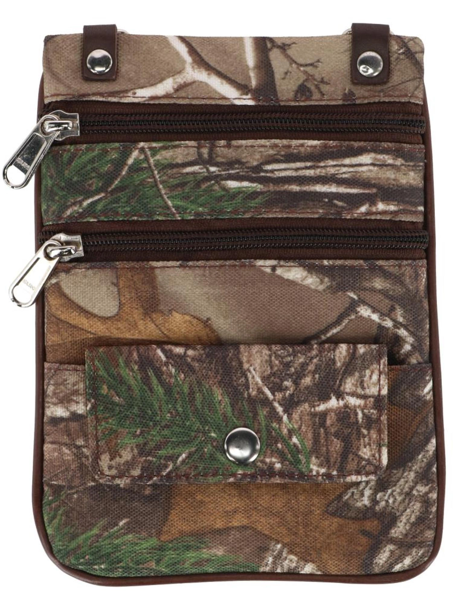 CTM Men's Realtree Camo Crossbody Bag