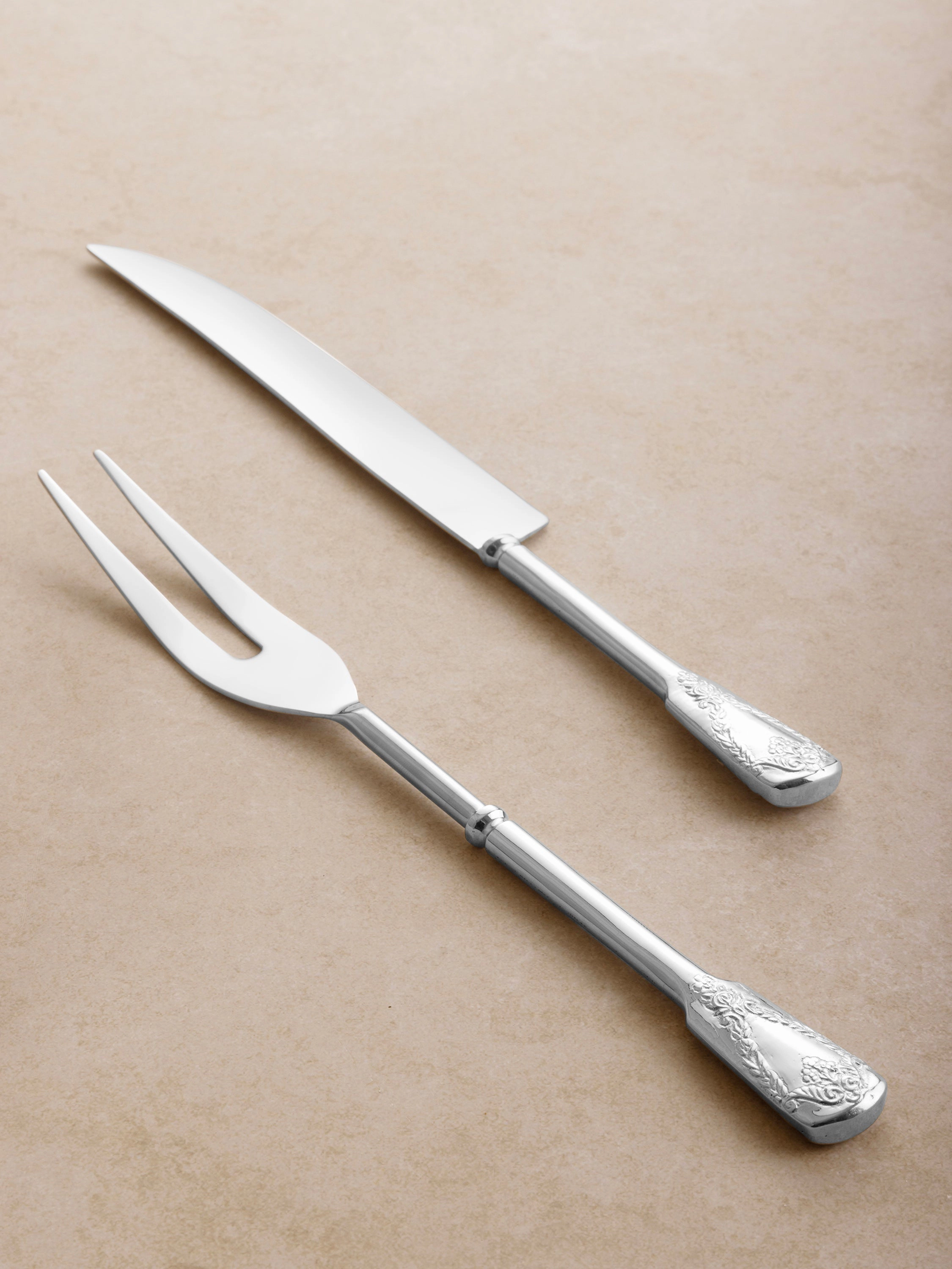 GAURI KOHLI Bolivia Carving Knife & Meat Fork Set