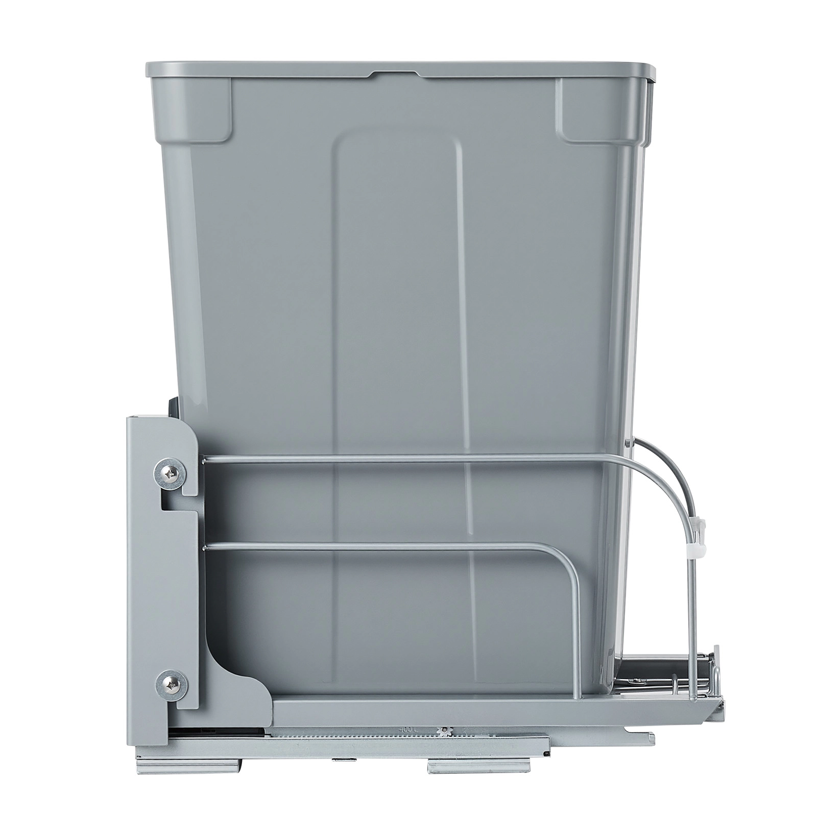 HONGGE Pullout Trash Can for Kitchen Cabinets 35 QT Garbage Waste Recycling Bin Under Mount Waste Container with Heavy