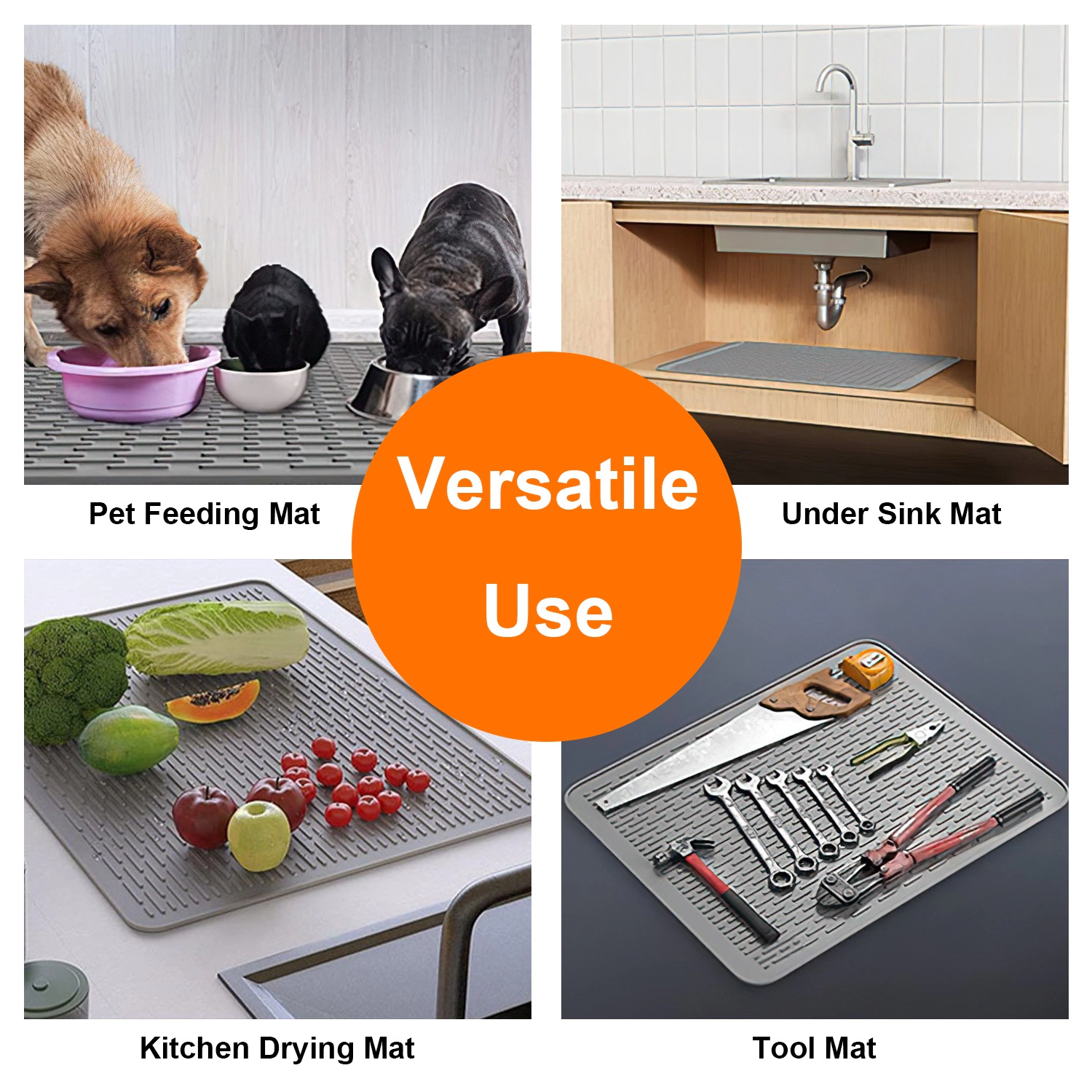 GBruno Heat Resistant Silicone Stove Top Cover 20 In
