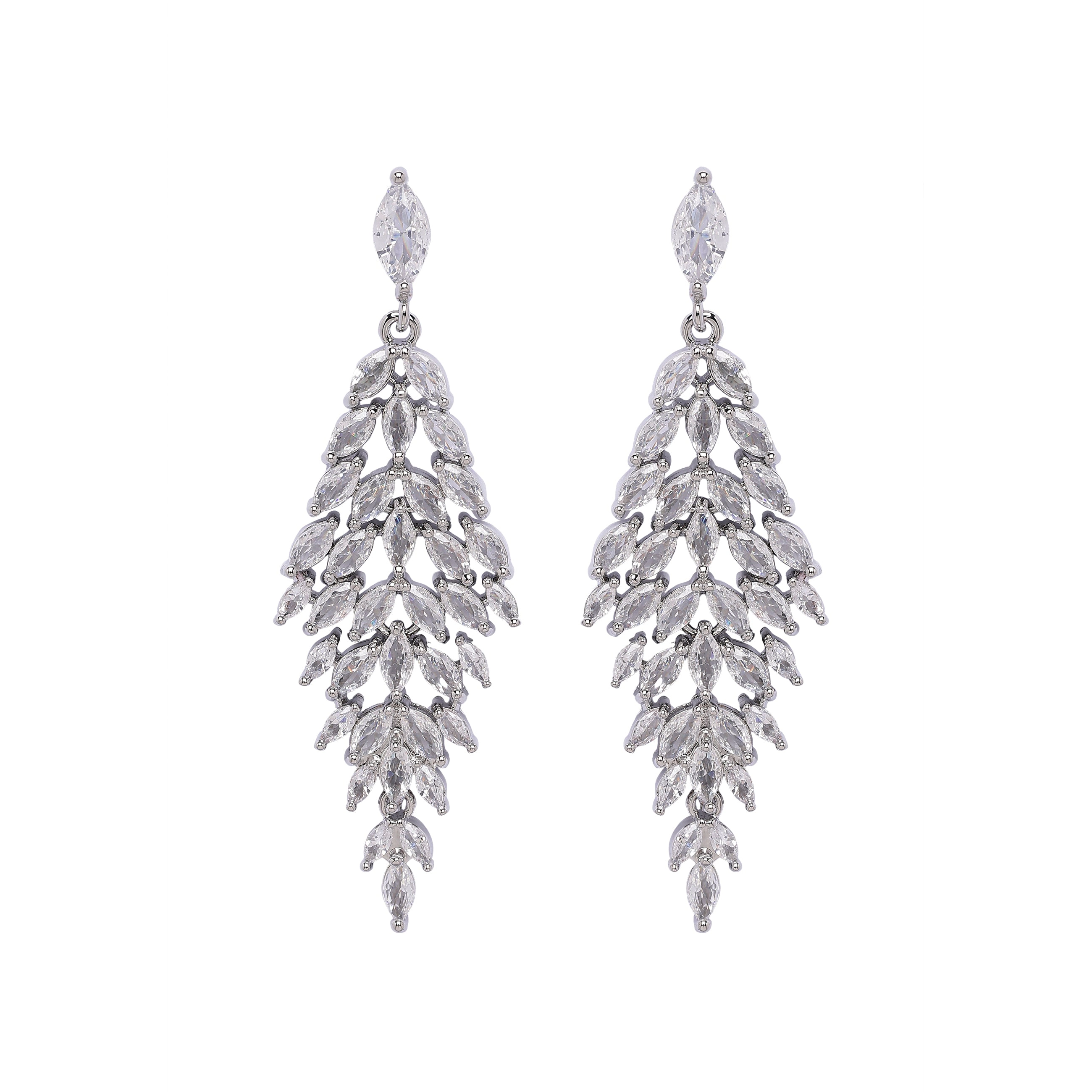 AGP PARIS Womens Diamond Dew Drop Earrings