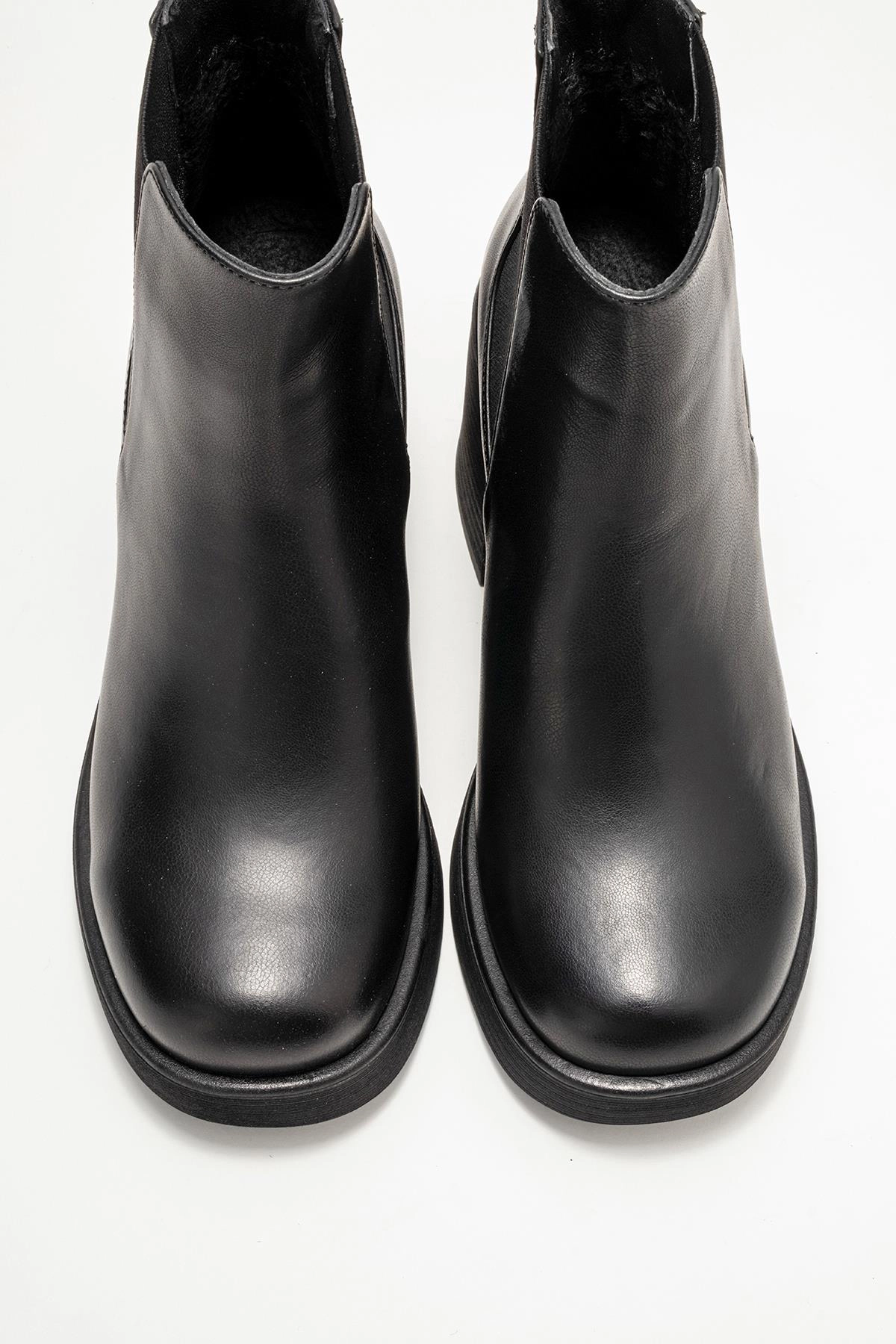 Forever & Always Womens Lysa Leather Platform Boots