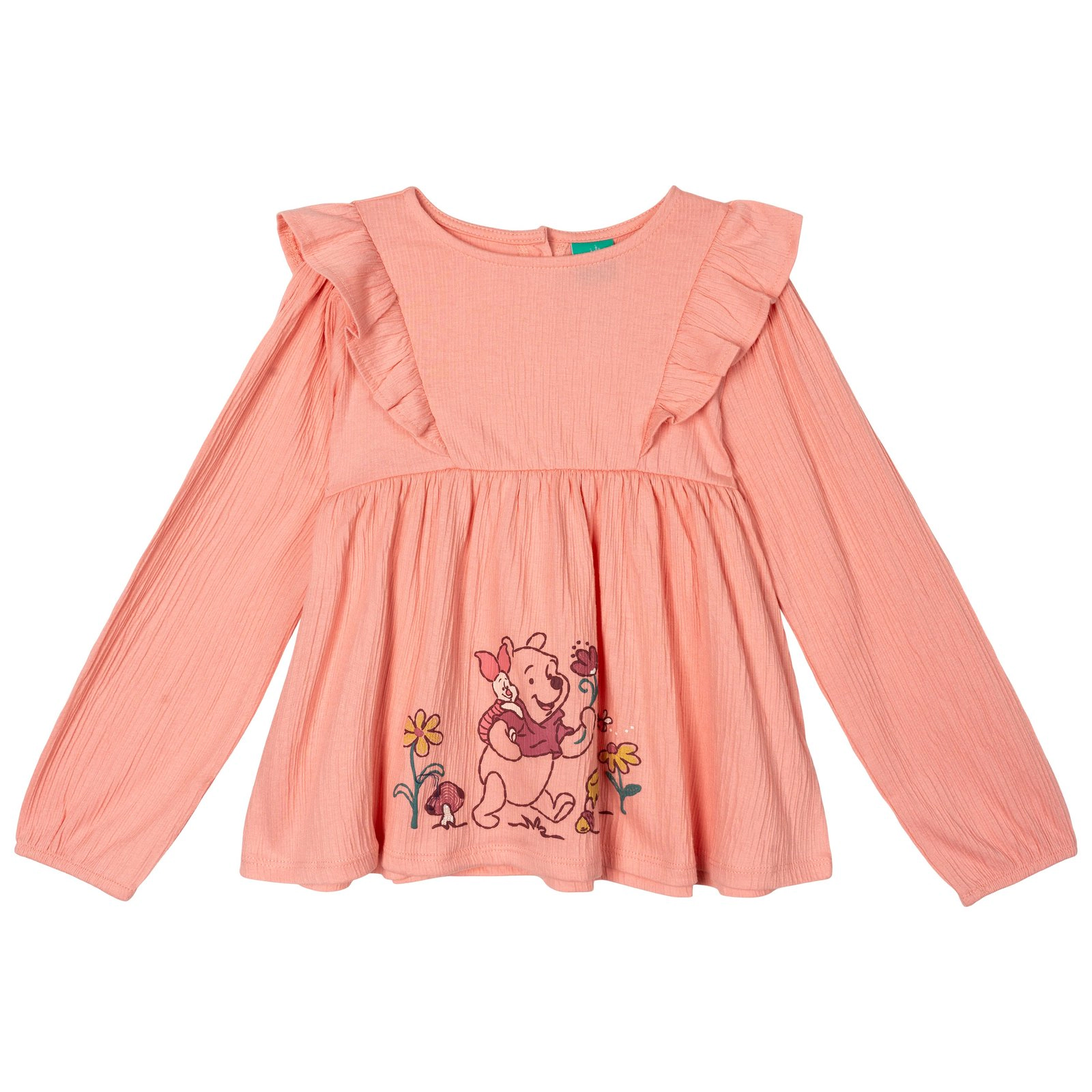 Disney Winnie the Pooh Girls' 2-Piece Top and Denim Pants Set