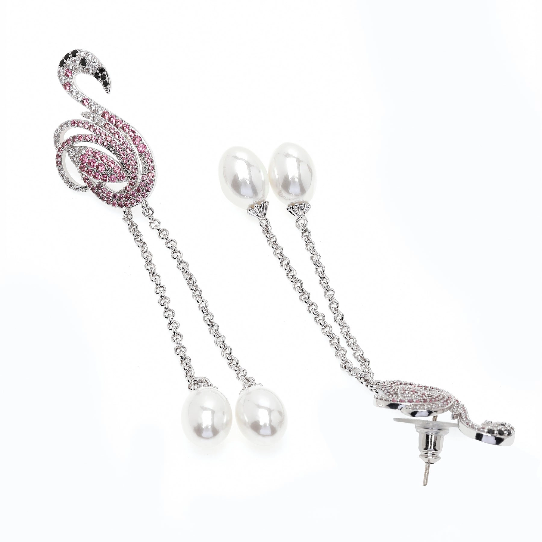 AGP PARIS Womens Cute Swan Drop Earrings