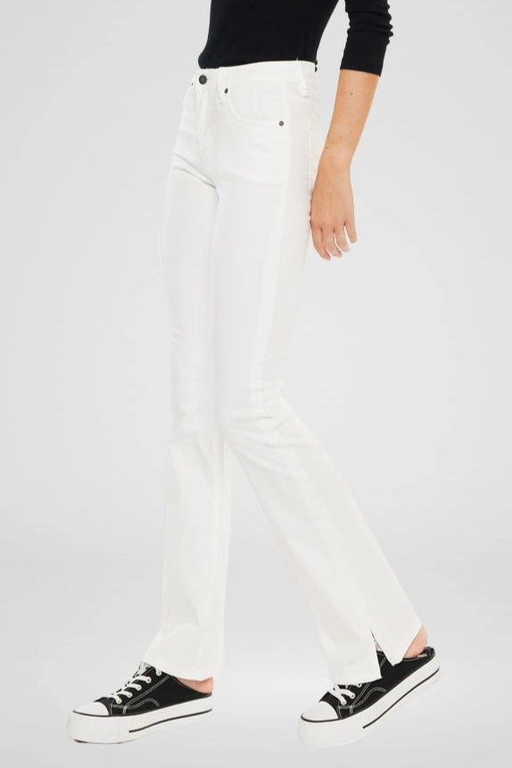 KanCan Women's Essentials High Rise Bootcut Jeans Vanilla