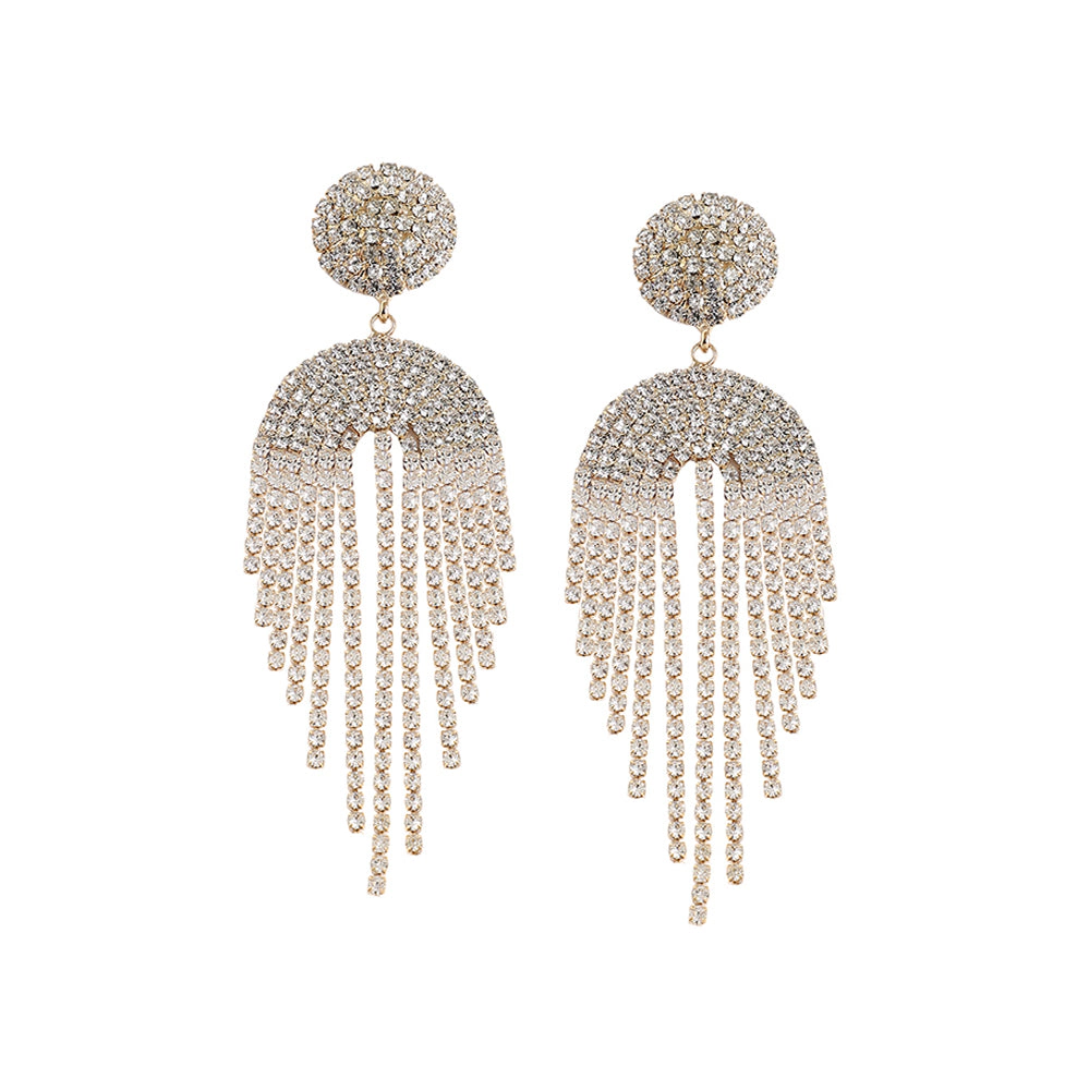 SOHI Women's Bling Drop Earrings