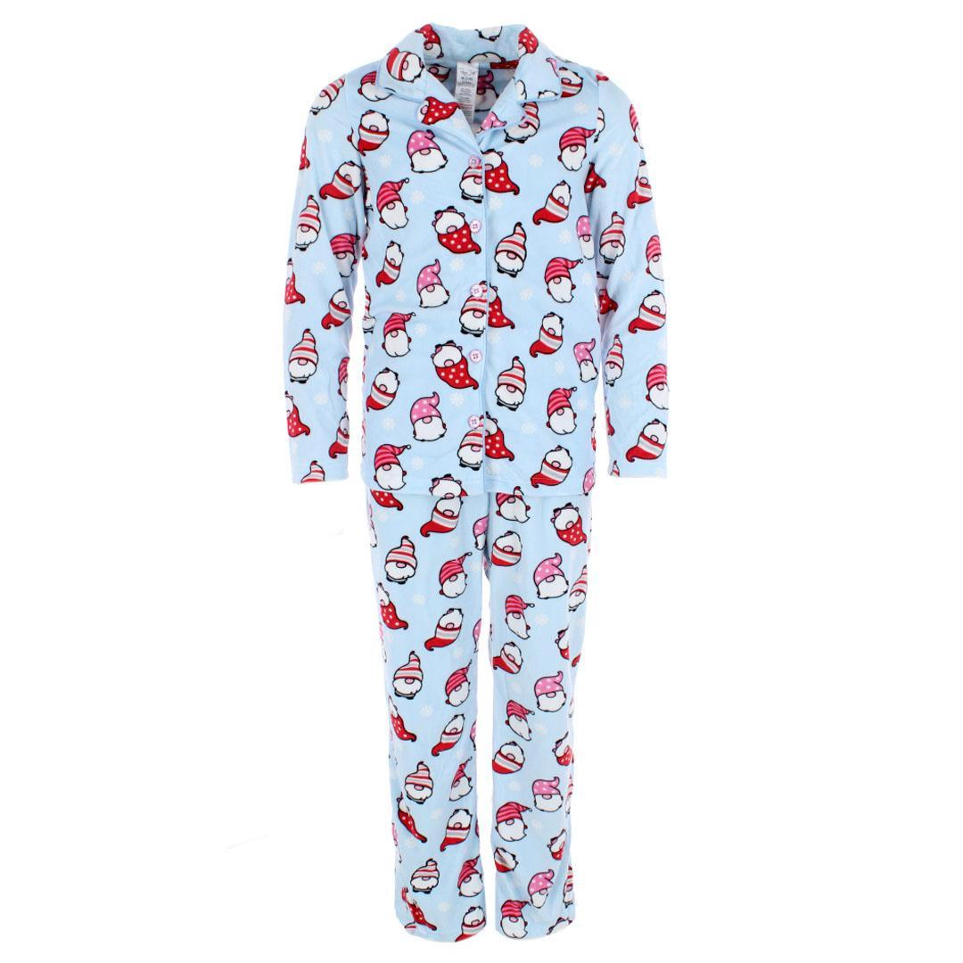 Rene Rofe Girl's Toddler Velour Winter Gnome Pajama Set