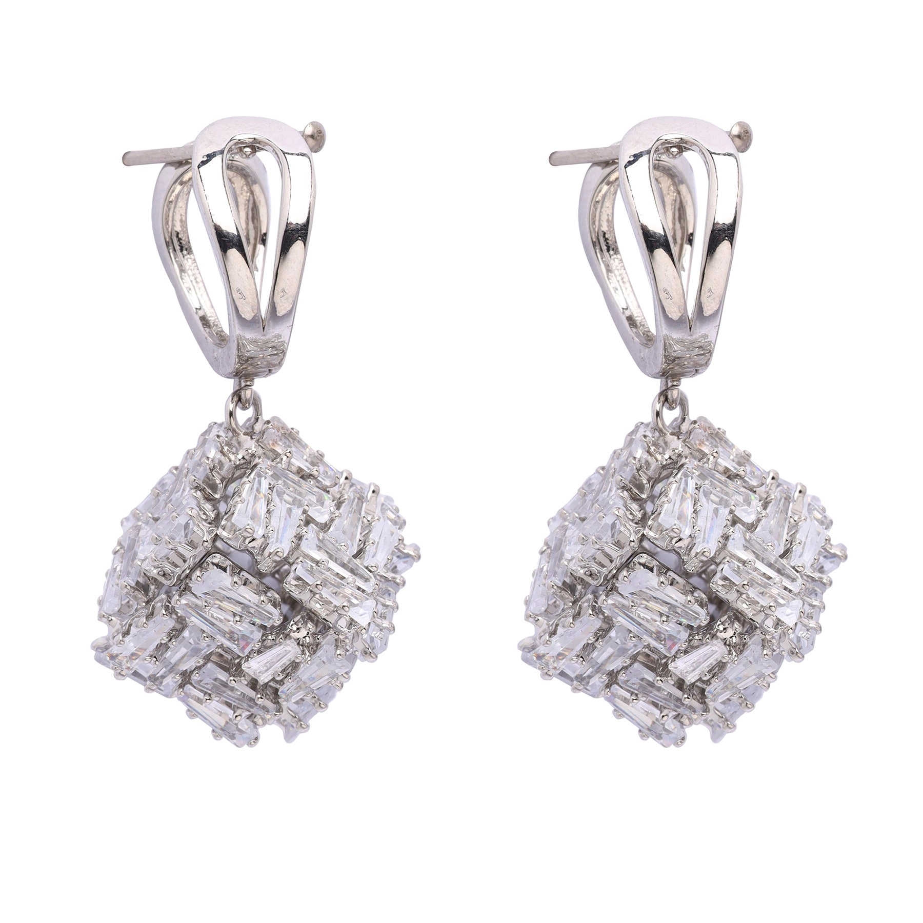AGP PARIS Womens Sparkling Dainty Drop Earrings