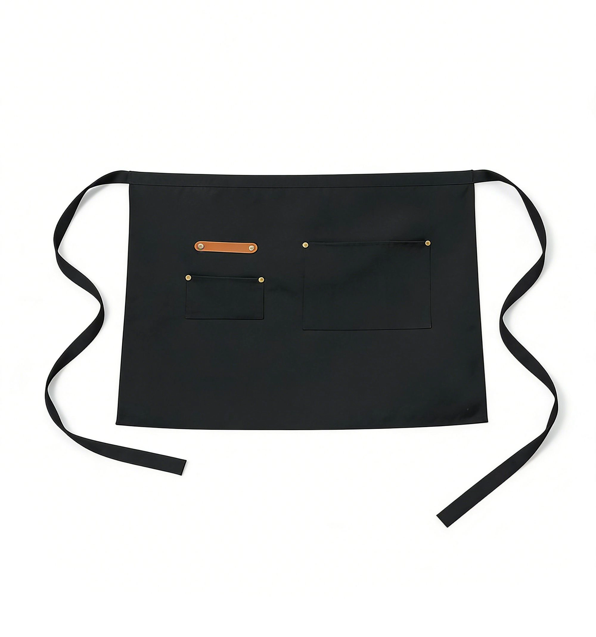Alilang Unisex Waist Apron with Multiple Pockets Adjustable Tie Straps Half for Cooking Serving Barista
