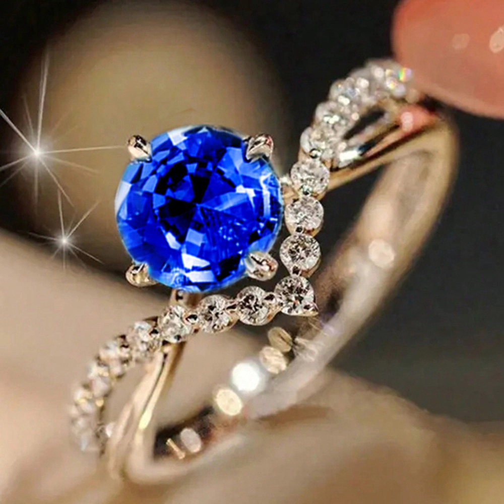 Fashion 4 Claws Cubic Zirconia Rings Female Proposal Finger Jewelry