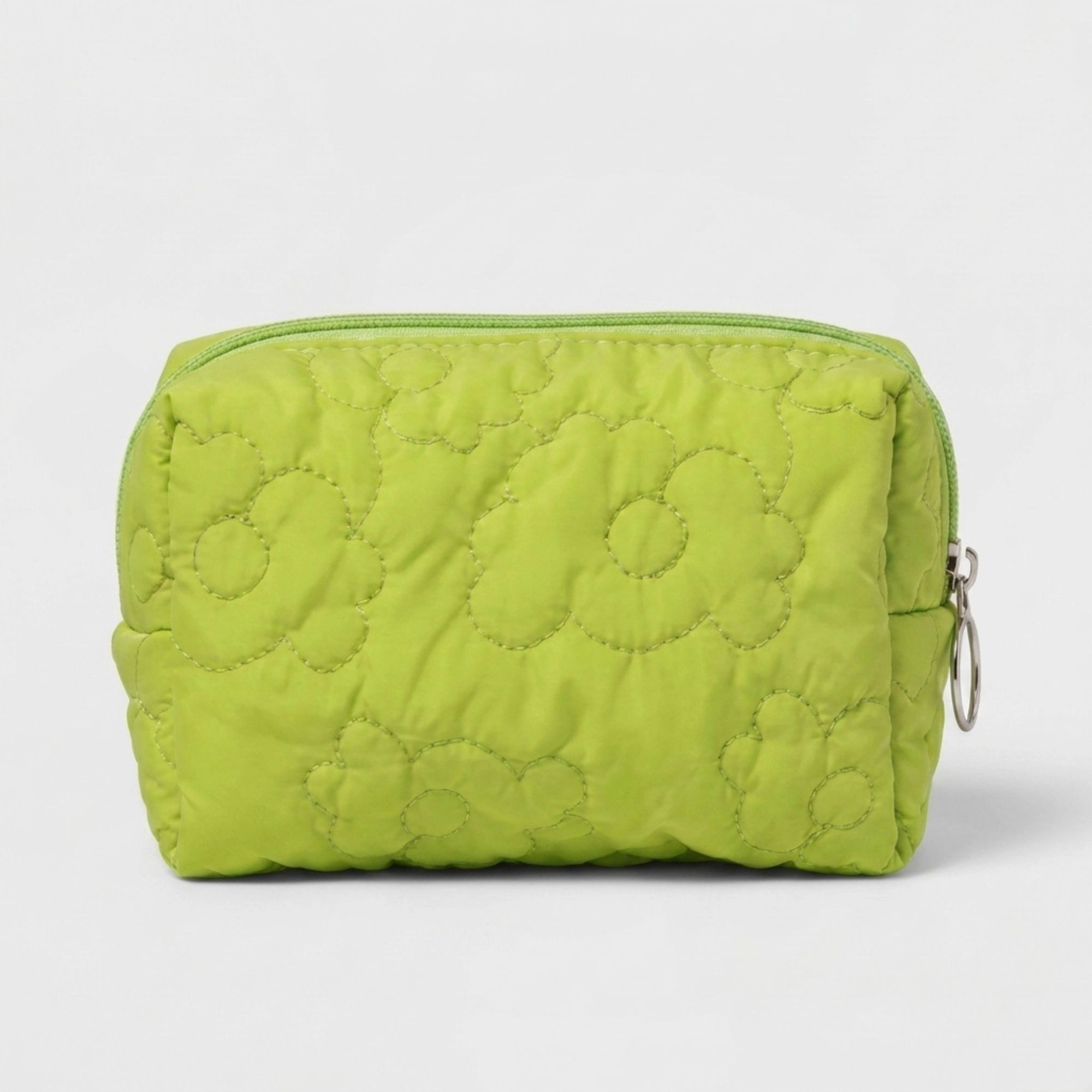 Alilang Unisex Floral Quilted Makeup Bag Large Capacity Cosmetic Toiletry Travel Pouch with Handle