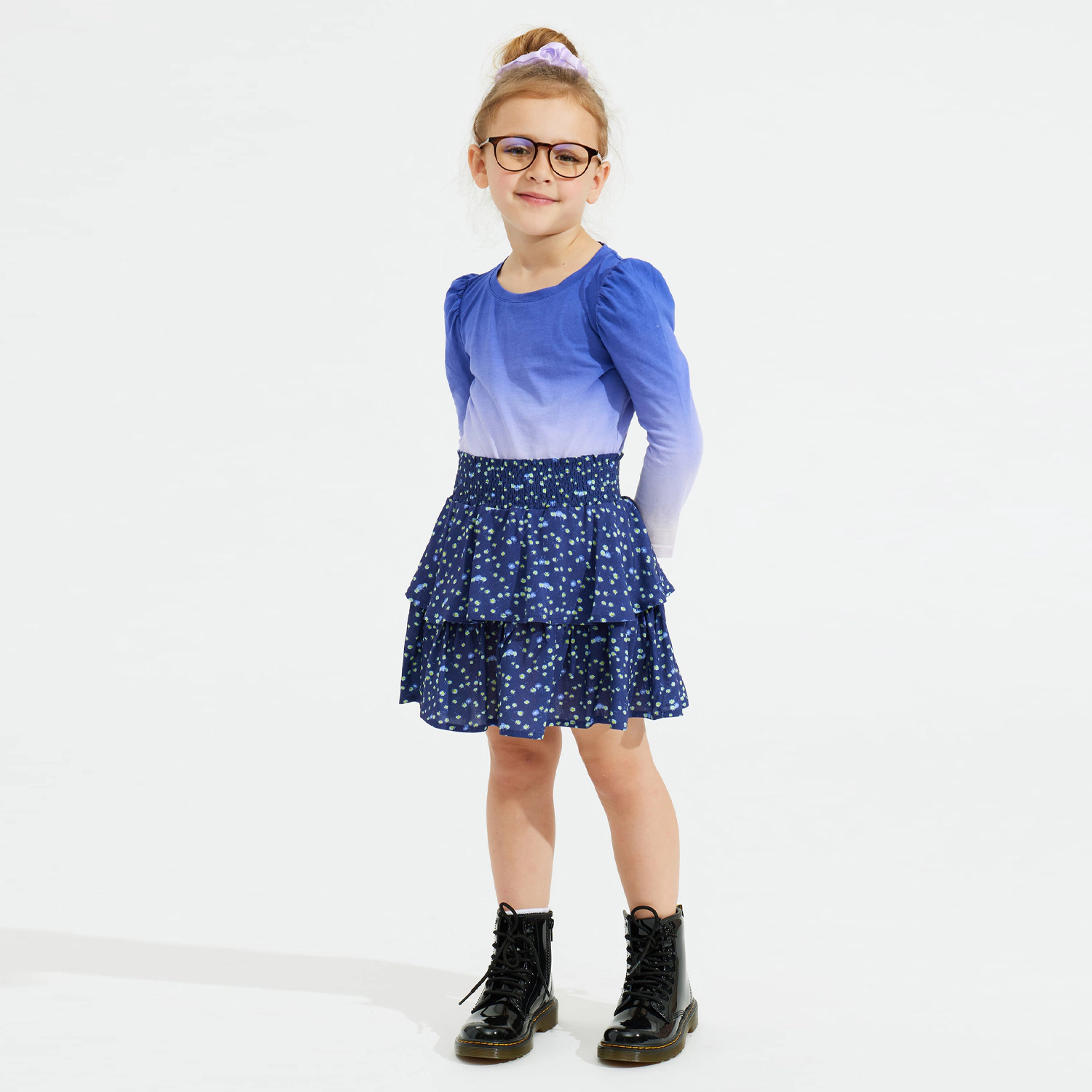 Rockets of Awesome Ditsy Tiered Skirt for Girls