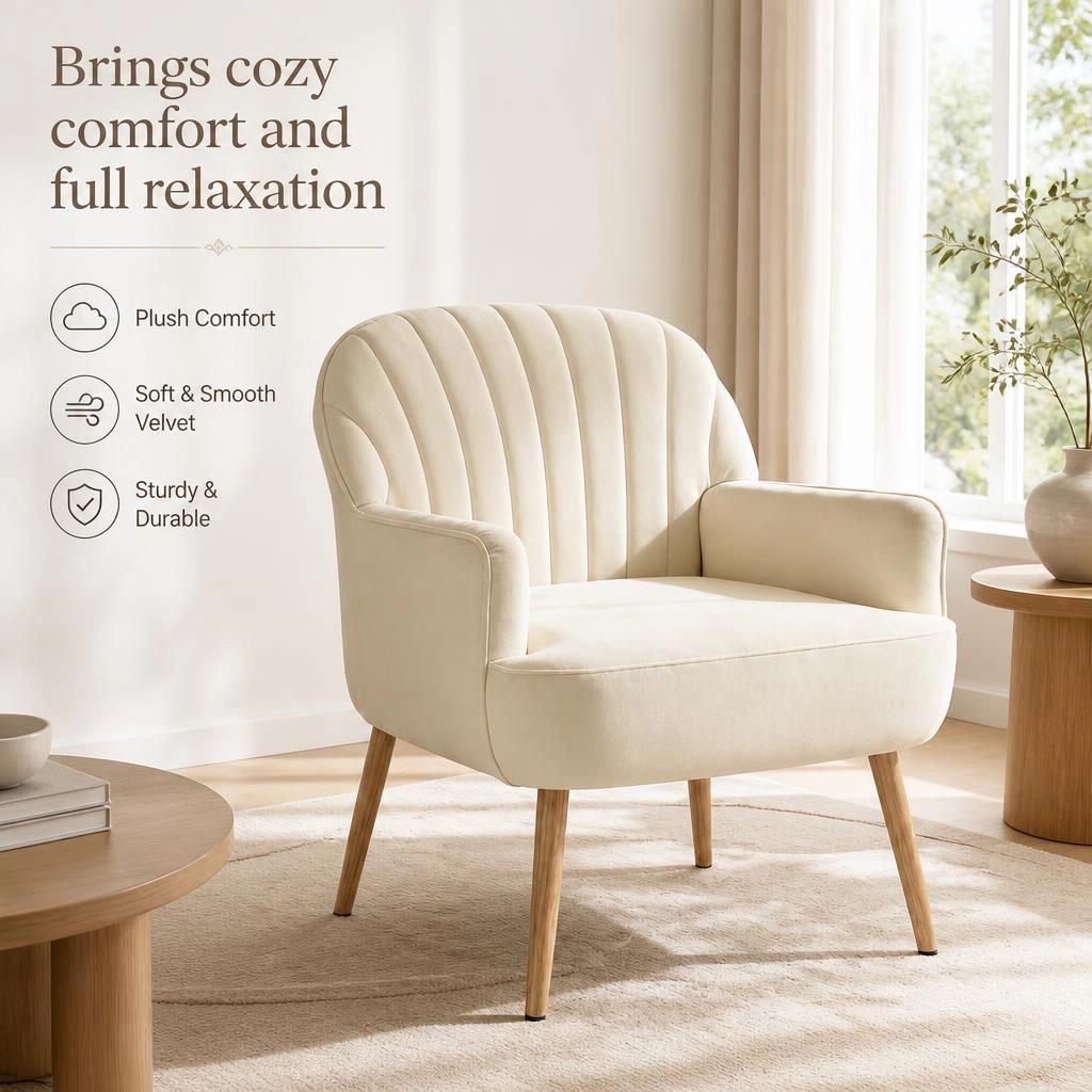 GOODSILO Comfortable Upholstered Accent Chair
