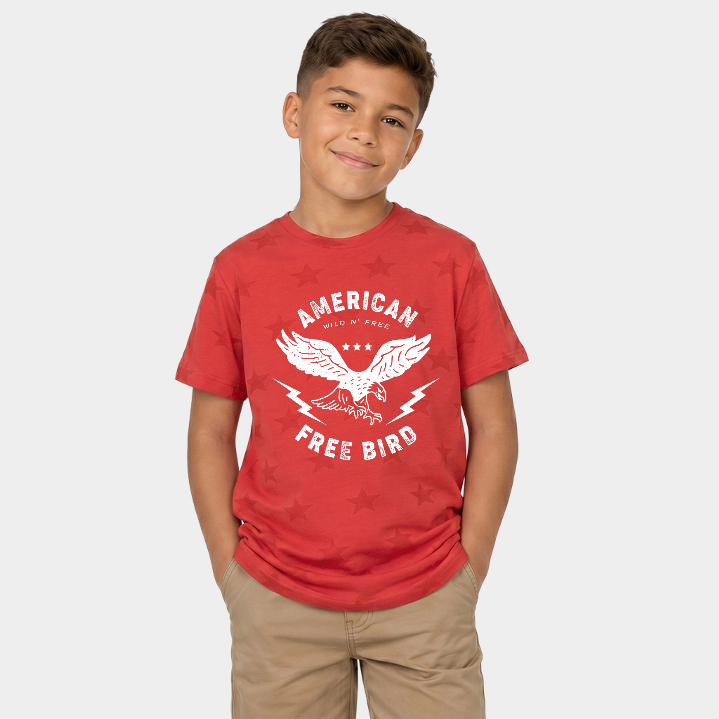 The Juniper Shop - American Free Bird Youth Short Sleeve Star Tee