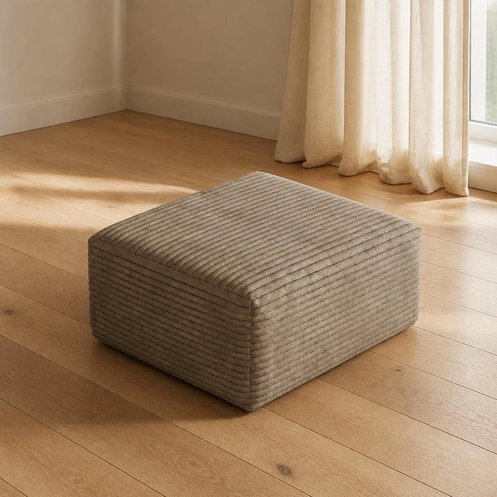 GOODSILO Comfortable Foam Filled Rectangular Low Profile Ottoman