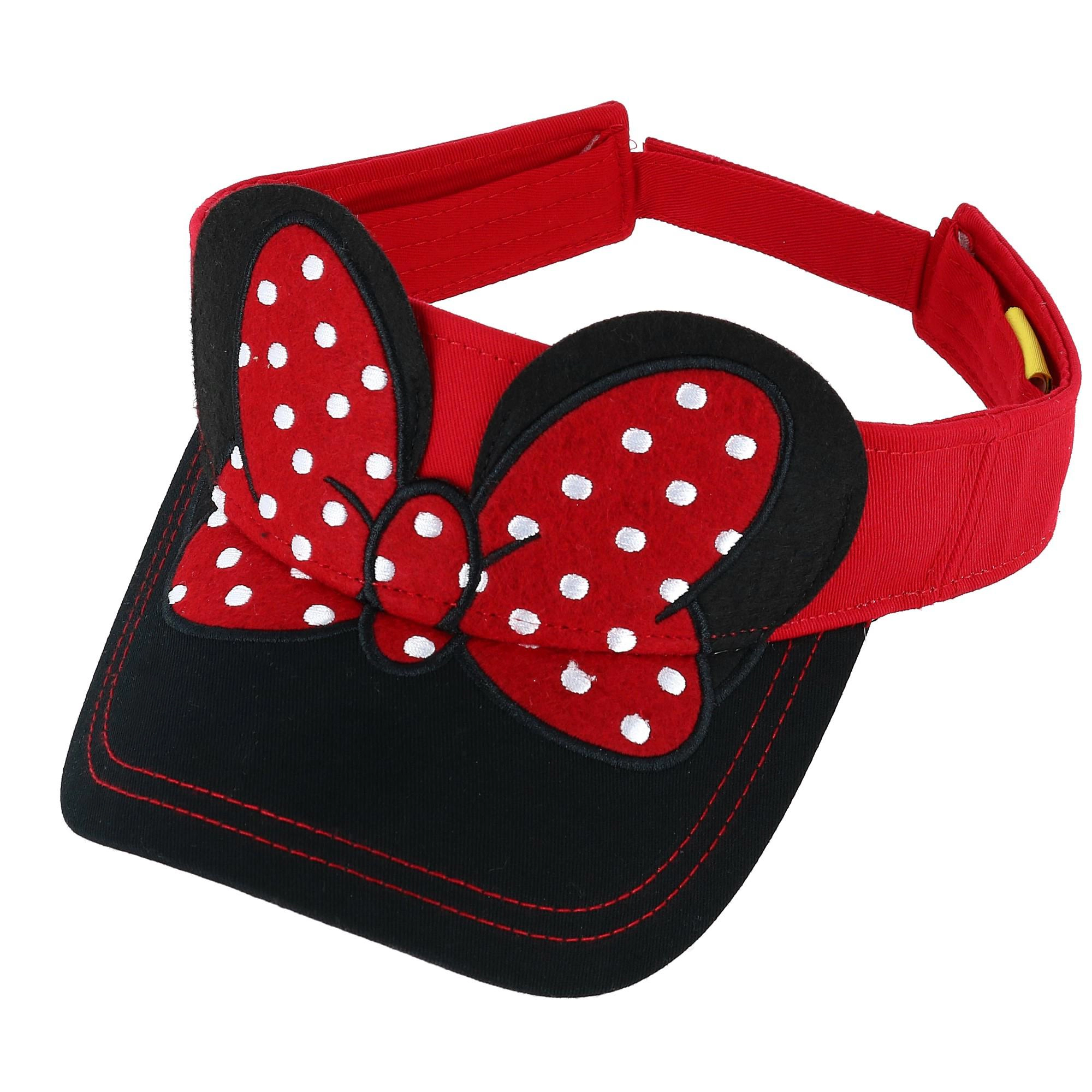 Jerry Leigh Disney Women's Minnie Mouse Visor with 3D Ears and Bow