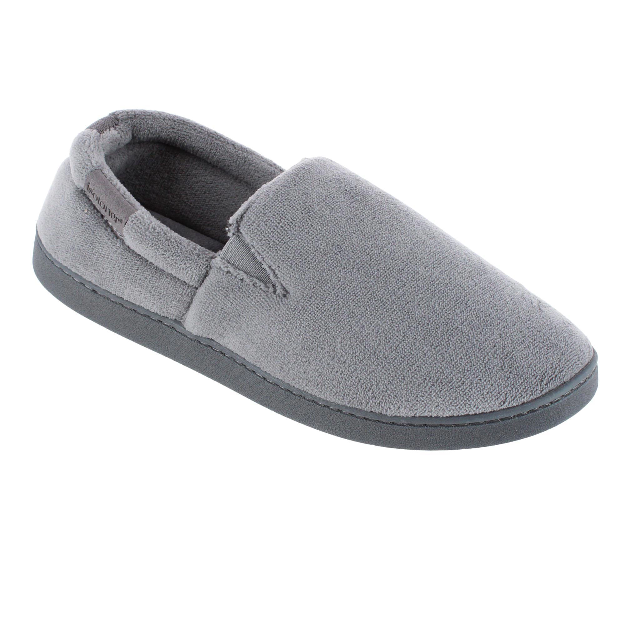 Isotoner Men's Microterry Jake Closed-Back Slippers