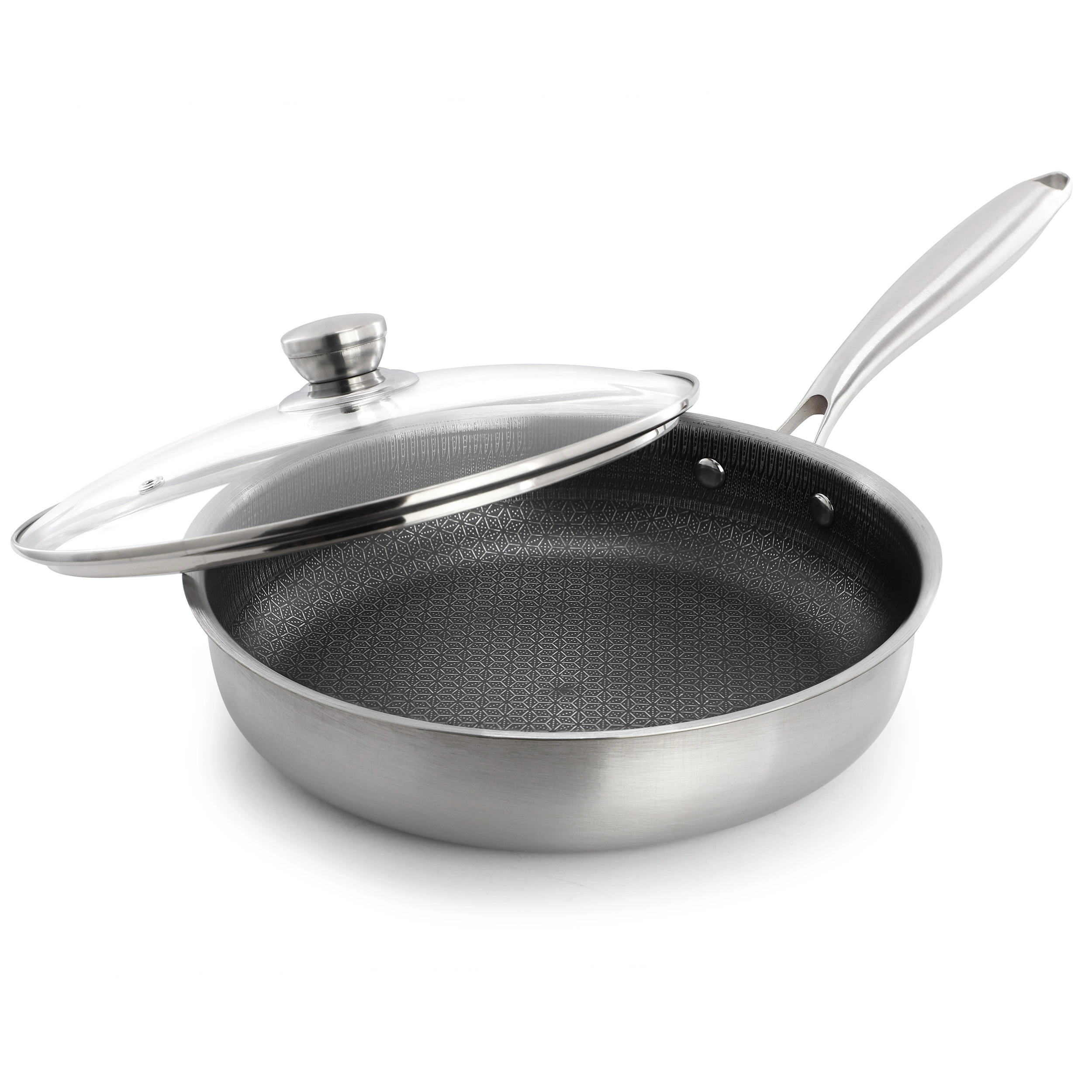 Gibson Home Elsenborn 10 Piece Hybrid Nonstick Stainless Steel Cookware Set
