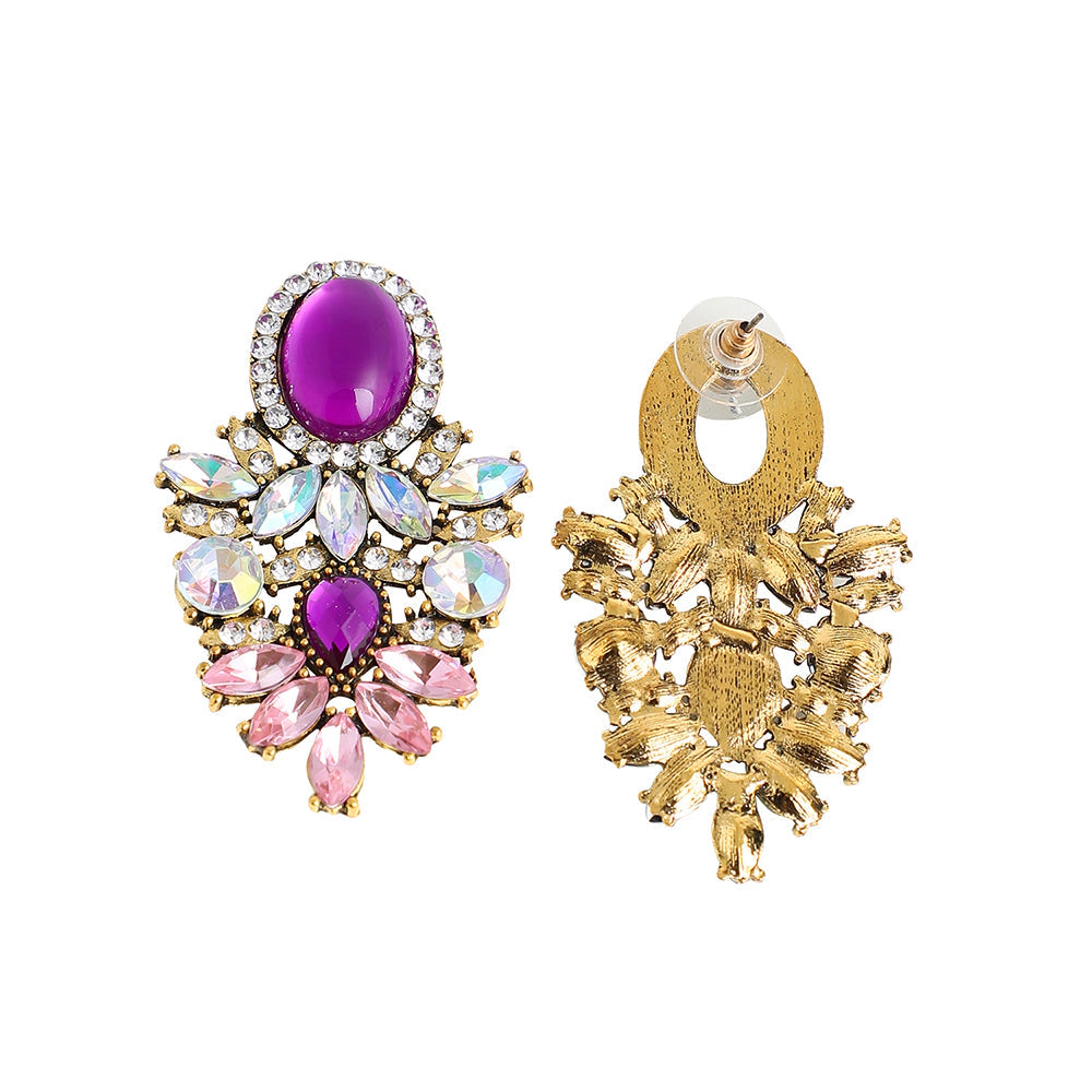 SOHI Women's Party Stone Drop Earrings