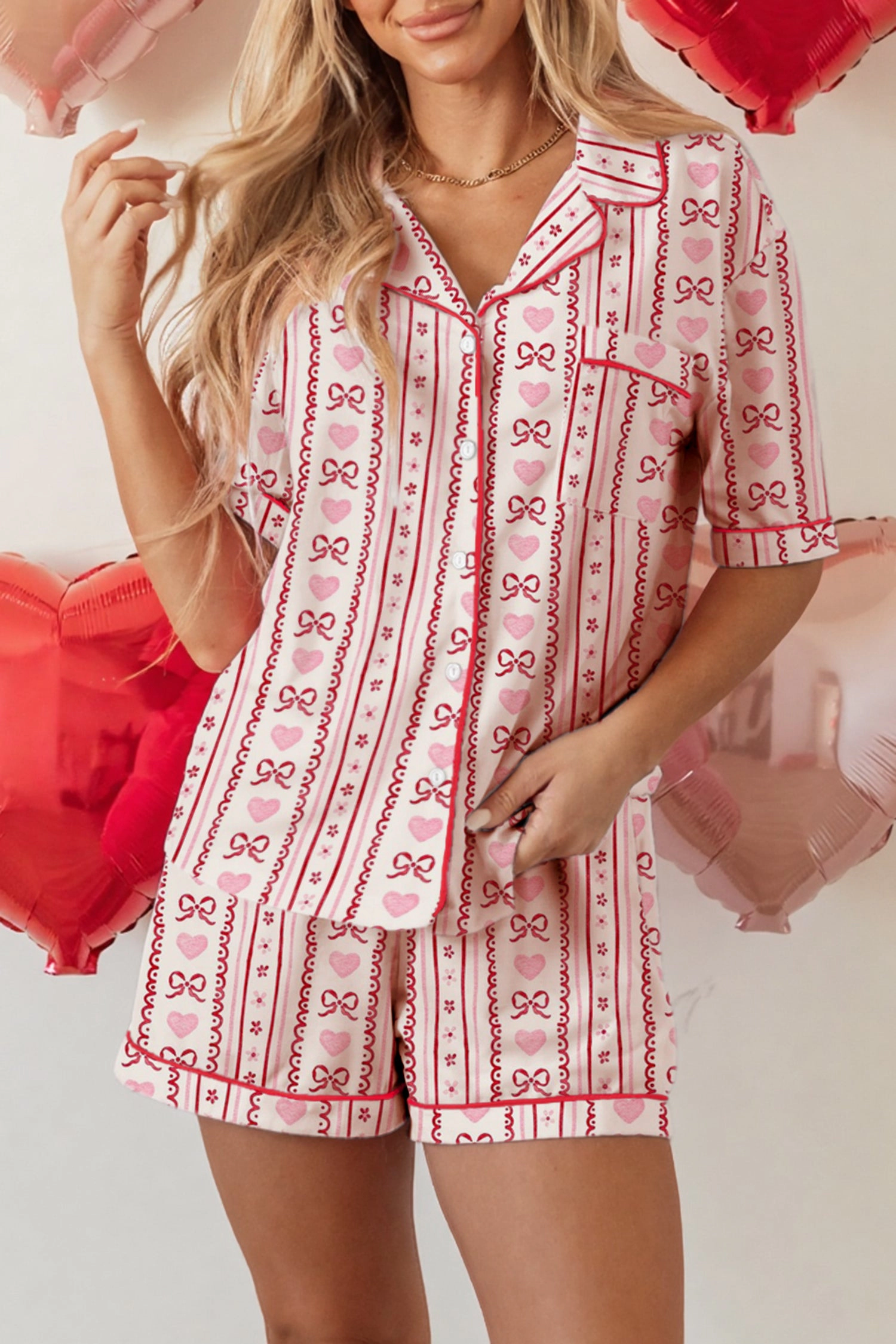 Threaded Pear Women's Sienna Short 2pcs Pajama Set