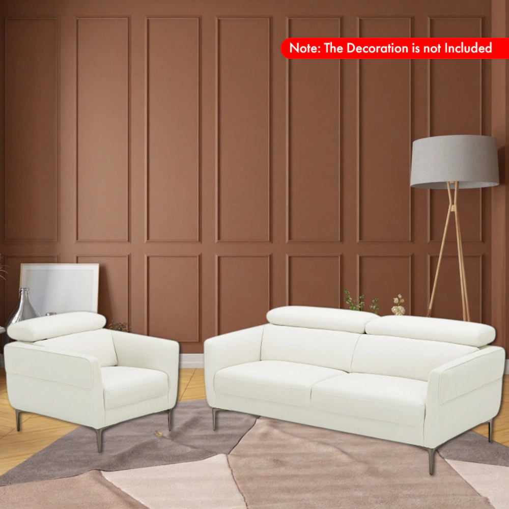 Hivvago Sofa Set with Adjustable Headrests and Modern Design