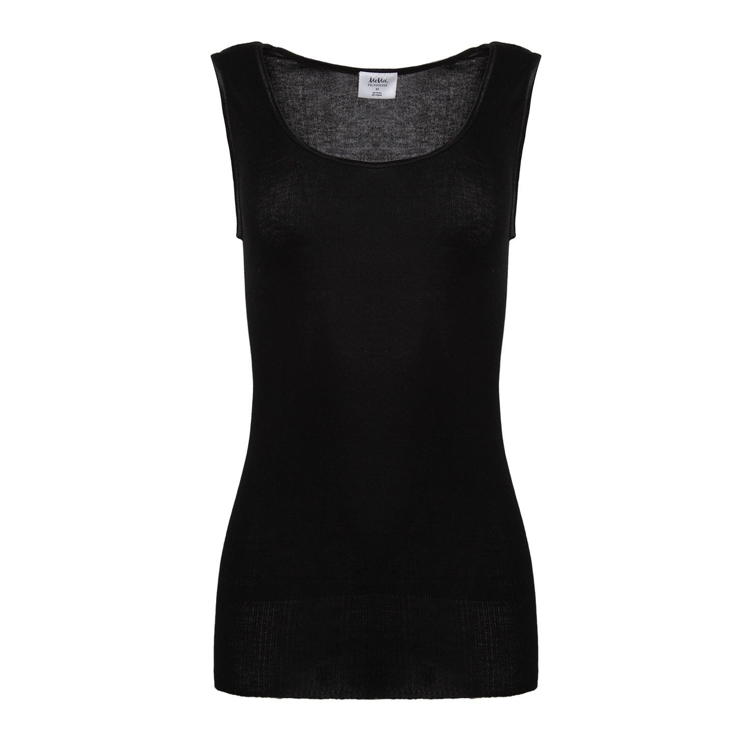 Memoi Poly Viscose Flat Knit Round Neck Vest