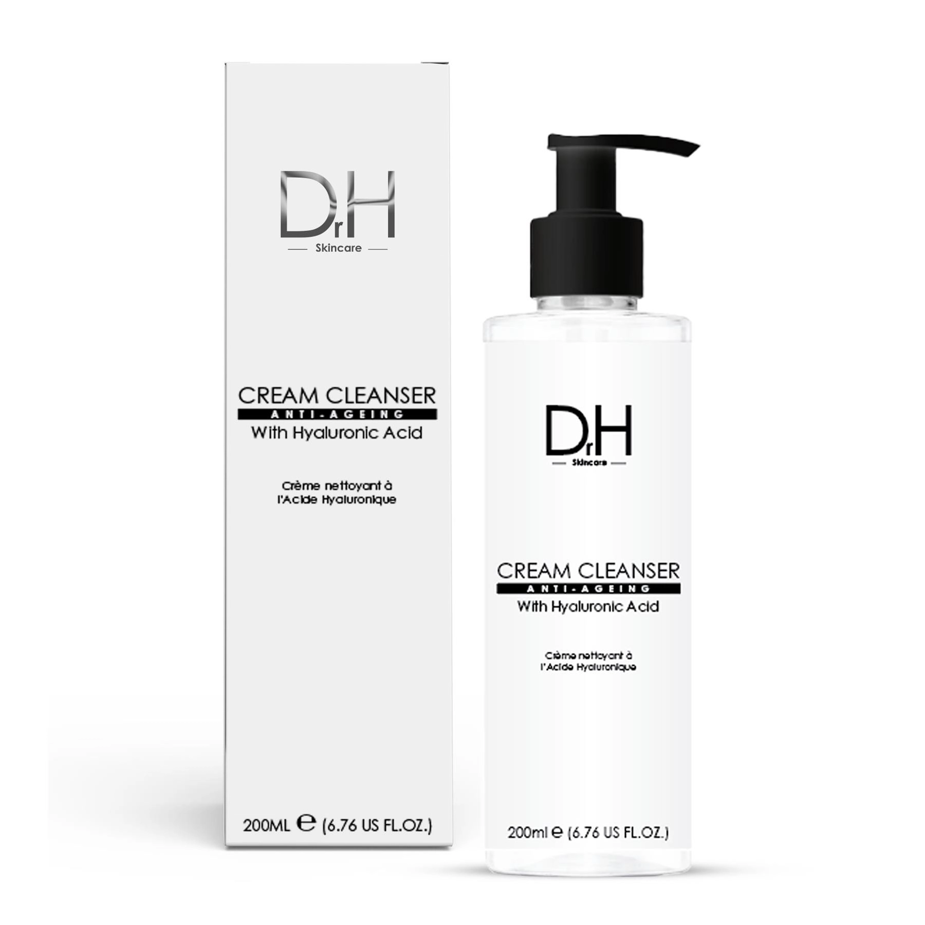Dr H Cream Cleanser with Hyaluronic Acid 200ml - Anti-Aging, Blemish Control