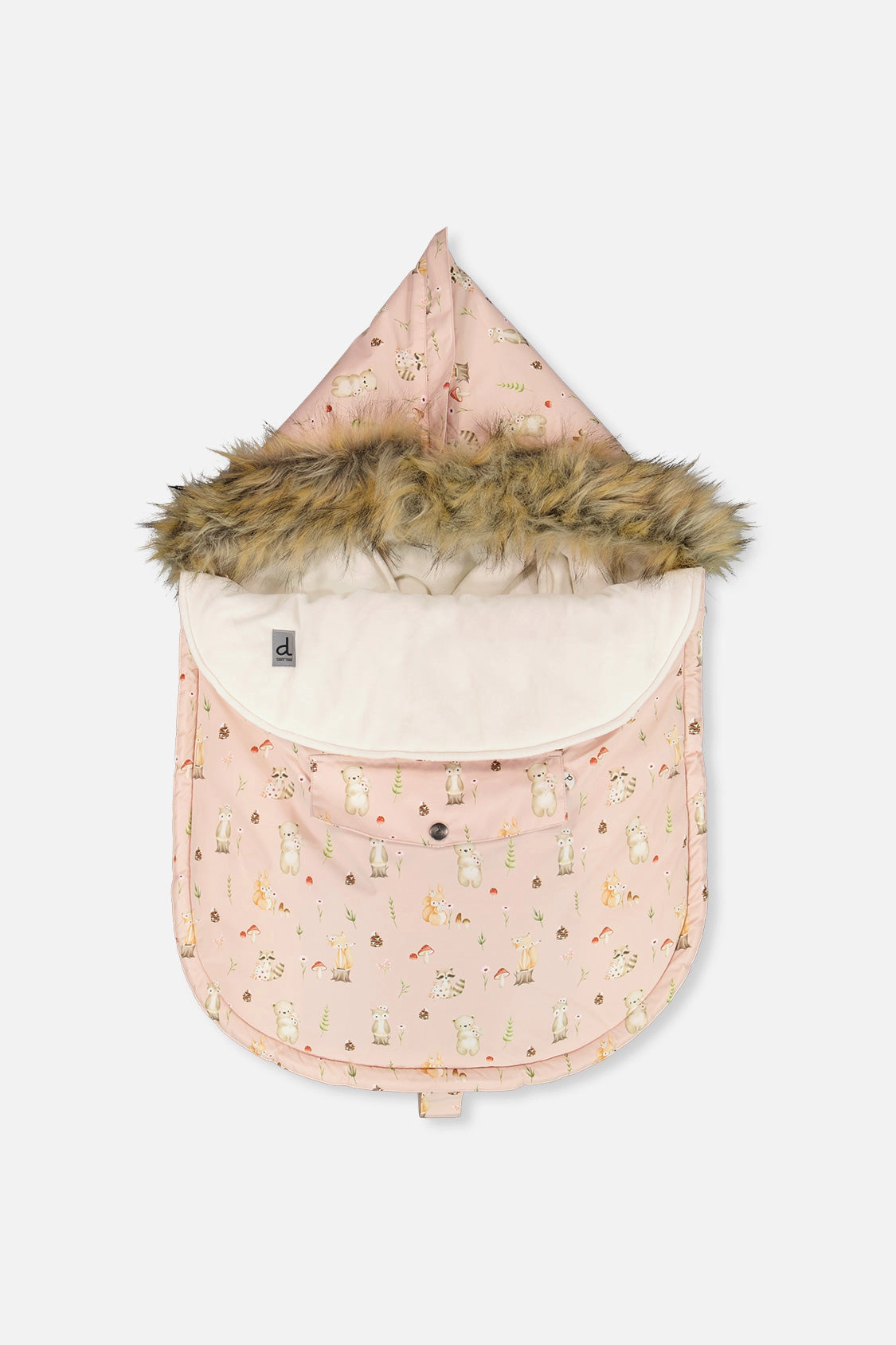 Deux par Deux Girls Waterproof Bunting Bag for Car Seats & Strollers