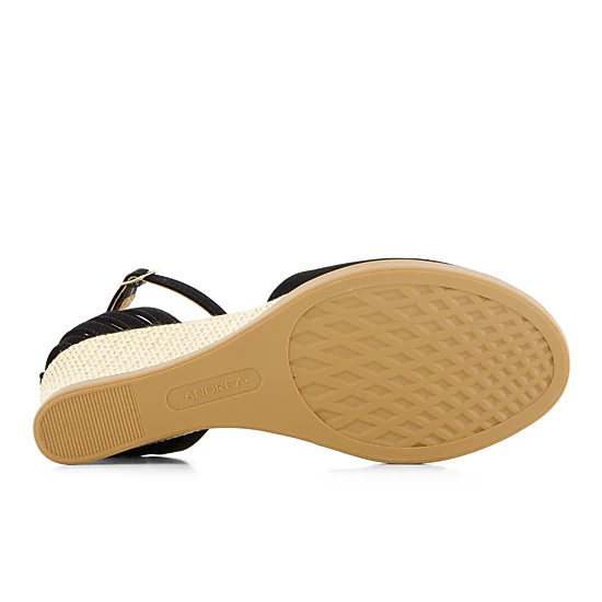 Andrea Womens Wedge Ankle Strap Espadrilles