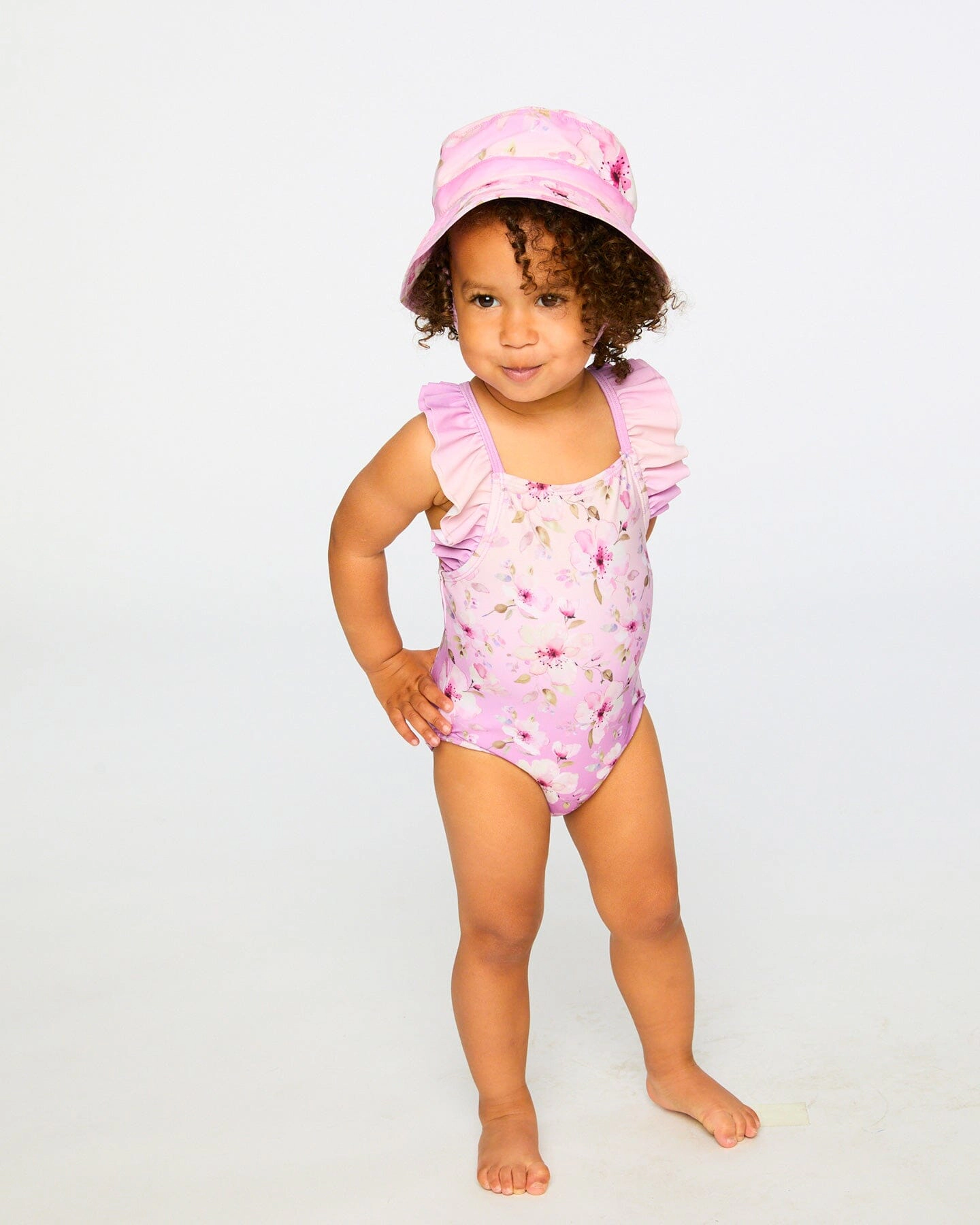 Deux par Girls Toddler One-Piece Swimsuit Flower Print