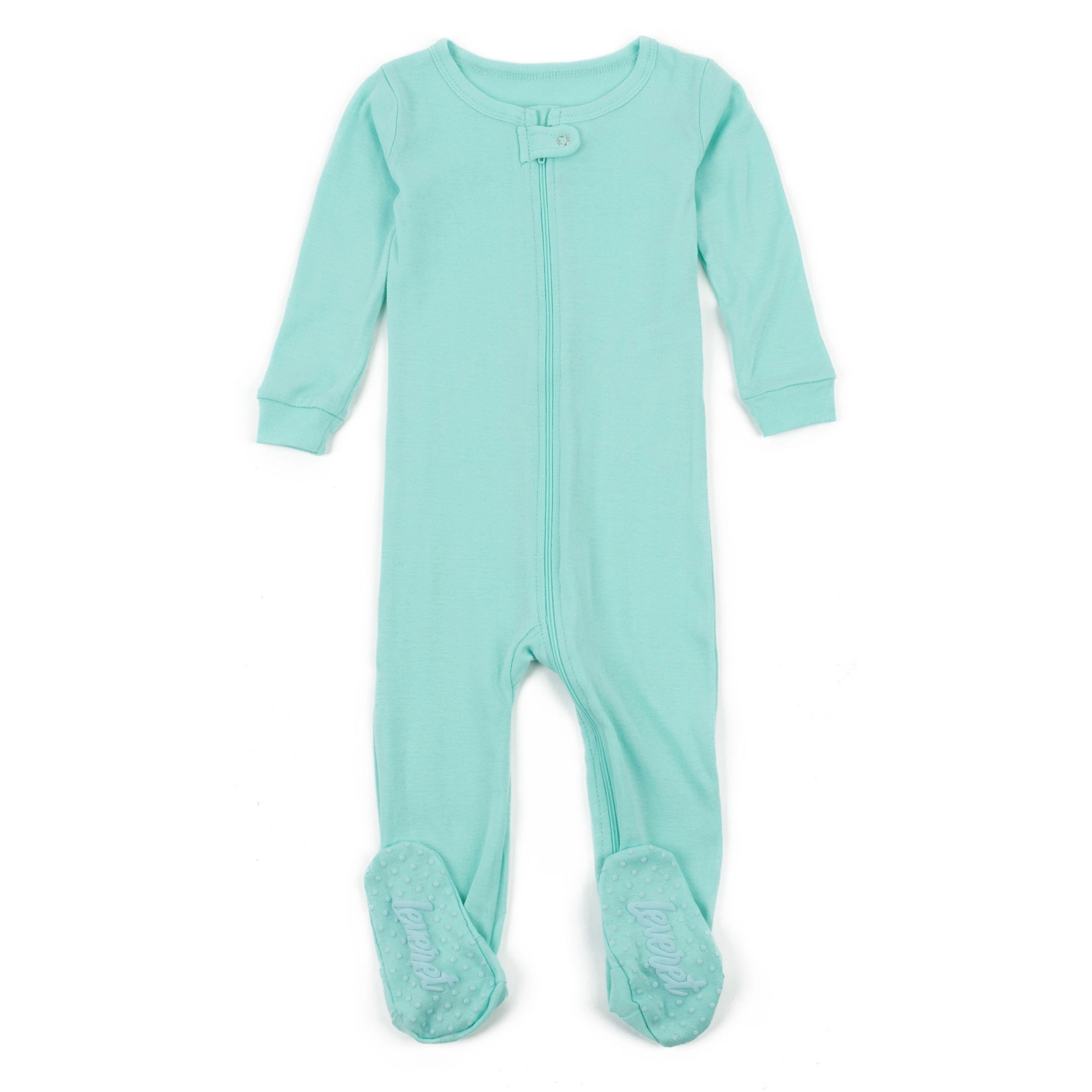 Leveret Baby/Toddler Classic Solid Cotton Footed Pajamas