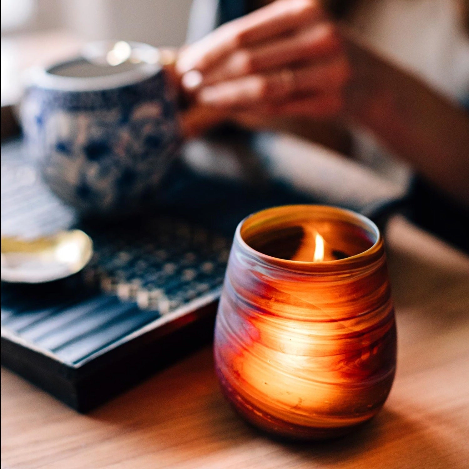 Ten Thousand Villages Desert Sands Candleholder