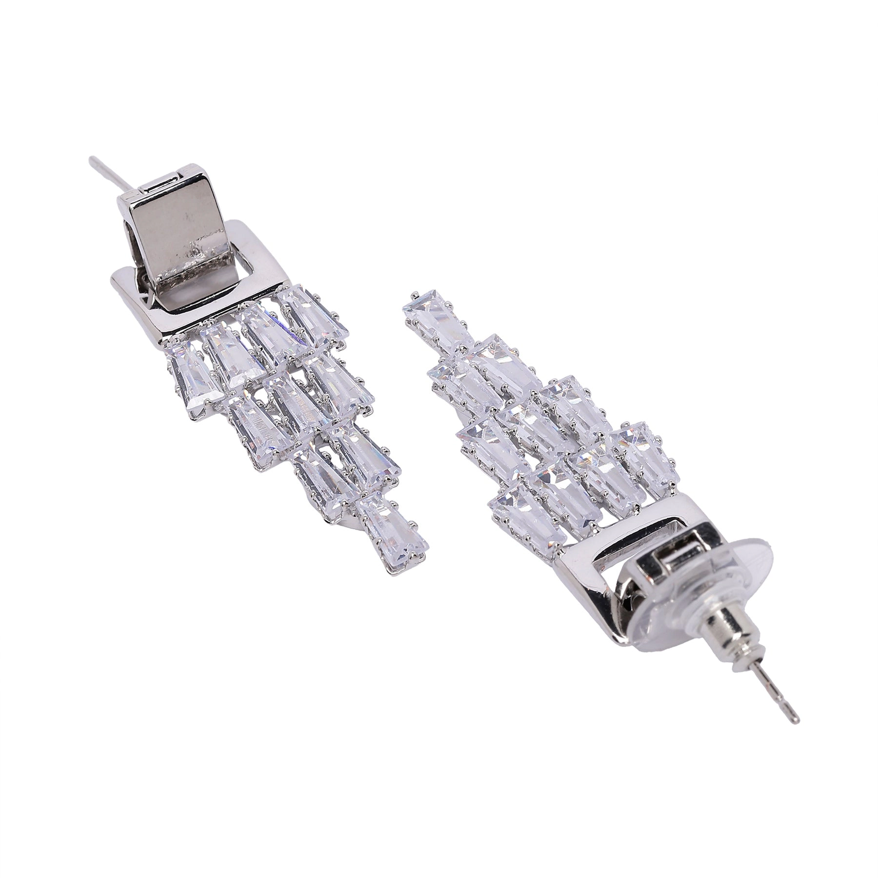 AGP PARIS Womens Radiant Cascading Drop Earrings