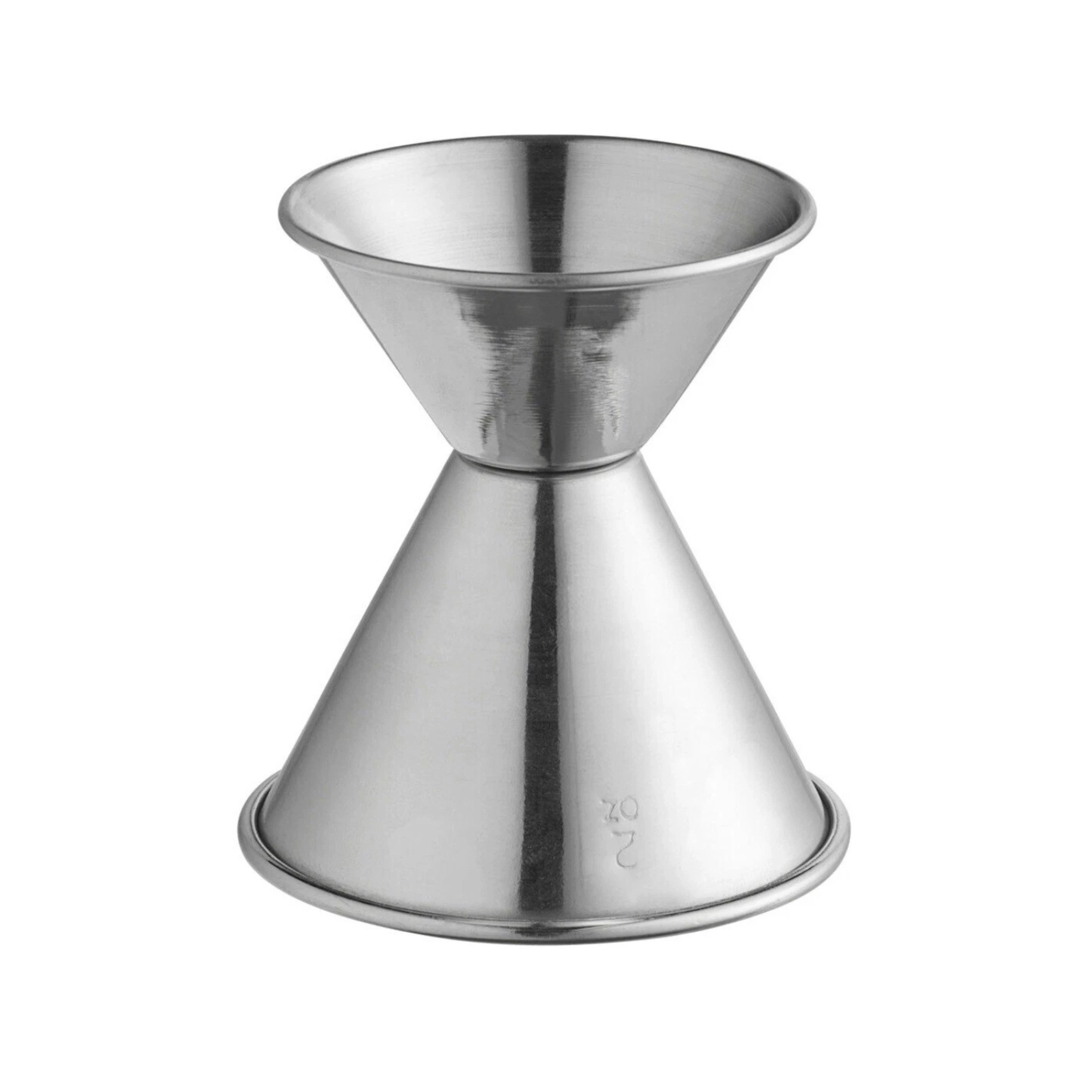 Home Collection Stainless Steel Double Cocktail Jigger 1 oz and 2 oz Liquor Measuring Tool