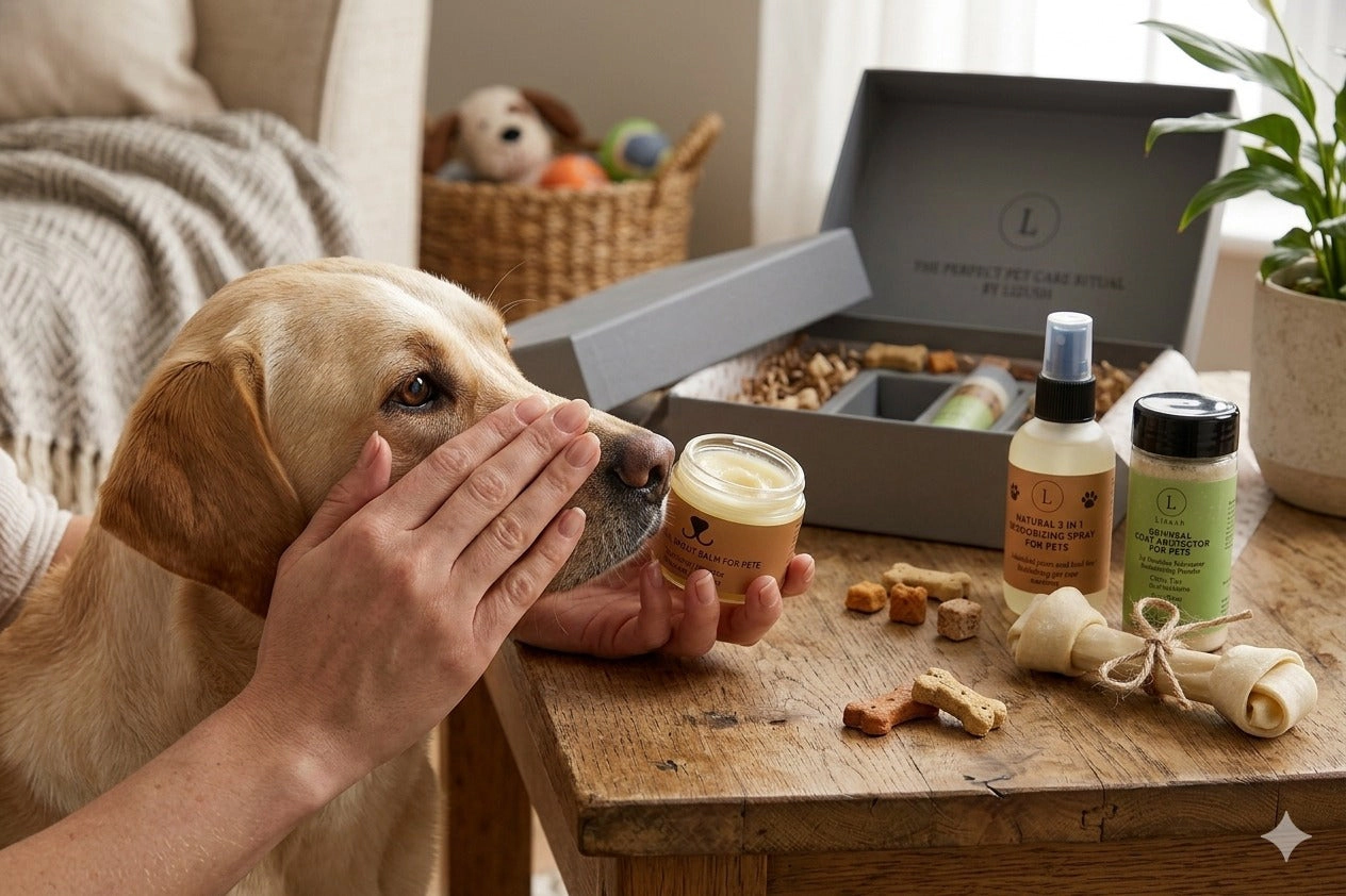 Lizush Pet Pampering Gift Box - All-Natural Wellness Kit for your best friend